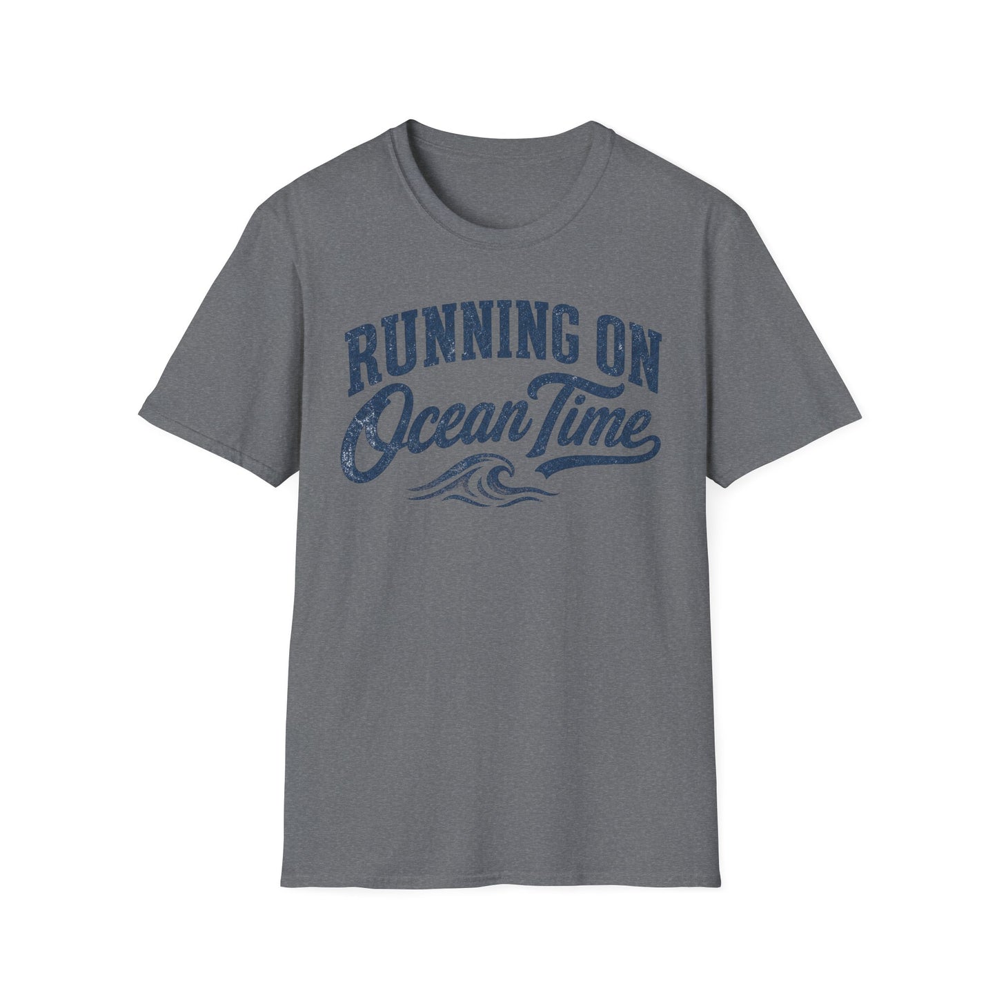 Running On Ocean Time T-Shirt — Coastal Beach Vibes Tee