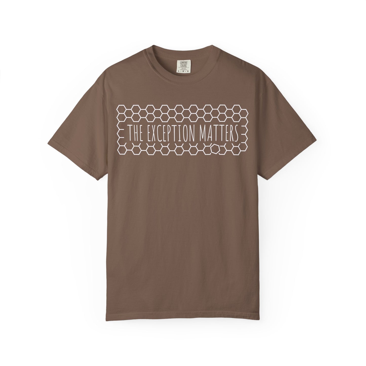 The Exception Matters T-Shirt — pattern recognition Honeycomb Graphic Tee