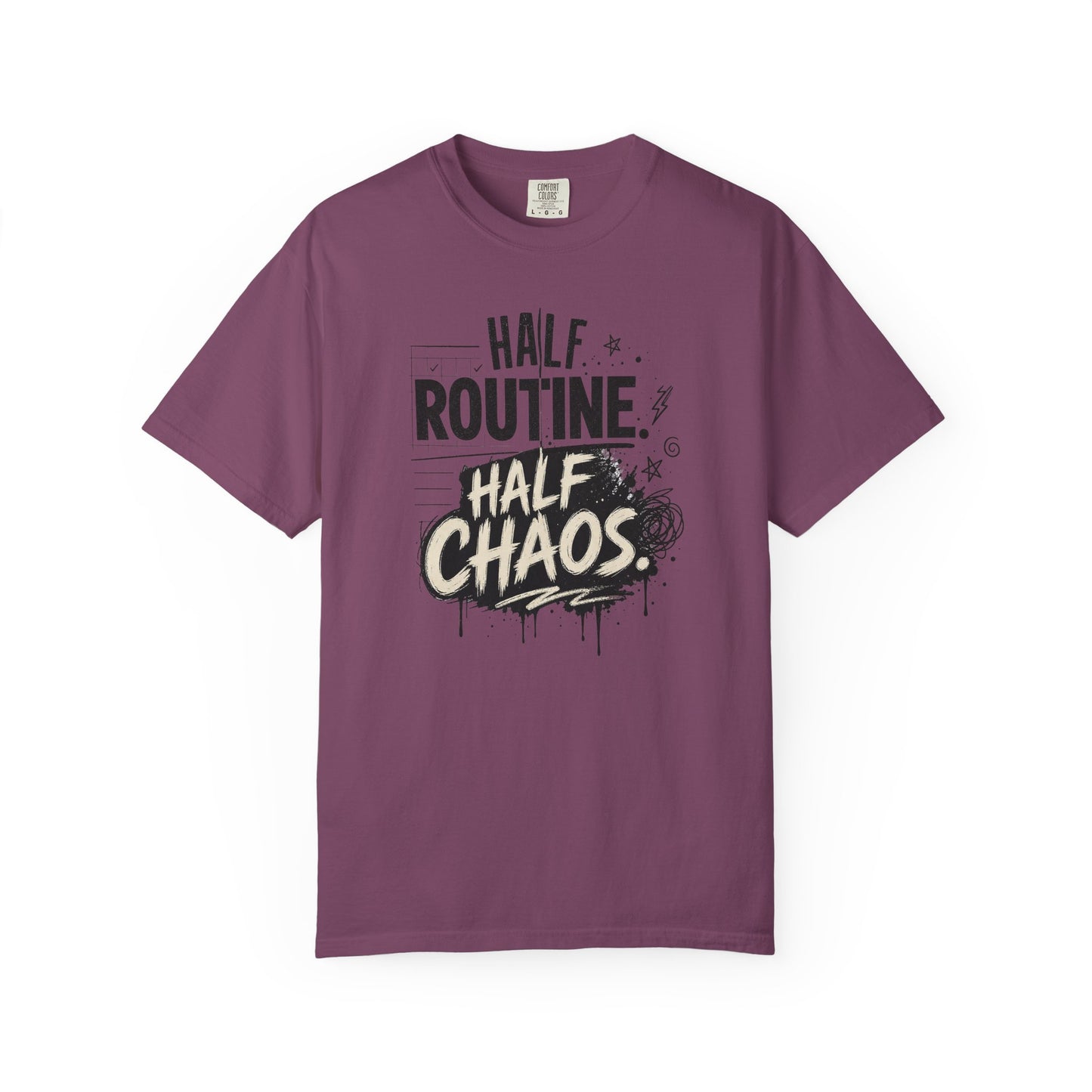 "Half Routine, Half Chaos" AuDHD Casual Tee