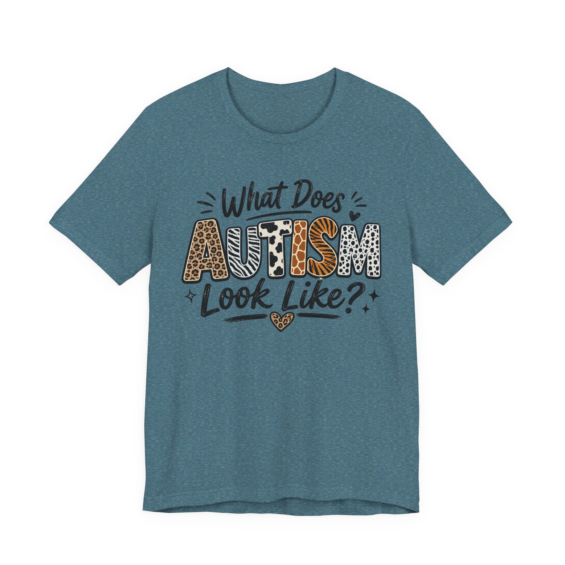 What Does Autism Look Like Shirt | Trendy Autism Awareness Tee image