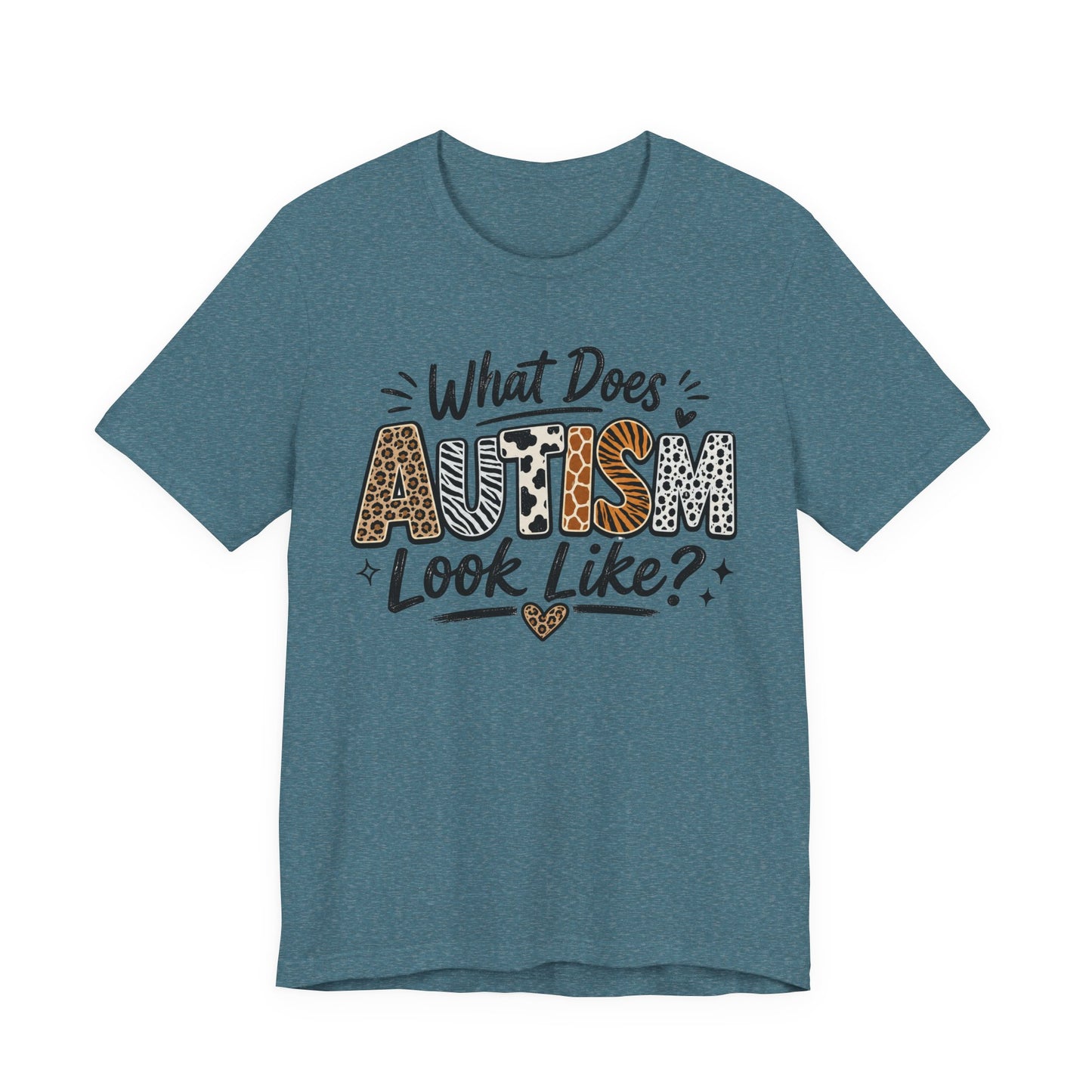 What Does Autism Look Like Shirt | Trendy Autism Awareness Tee image
