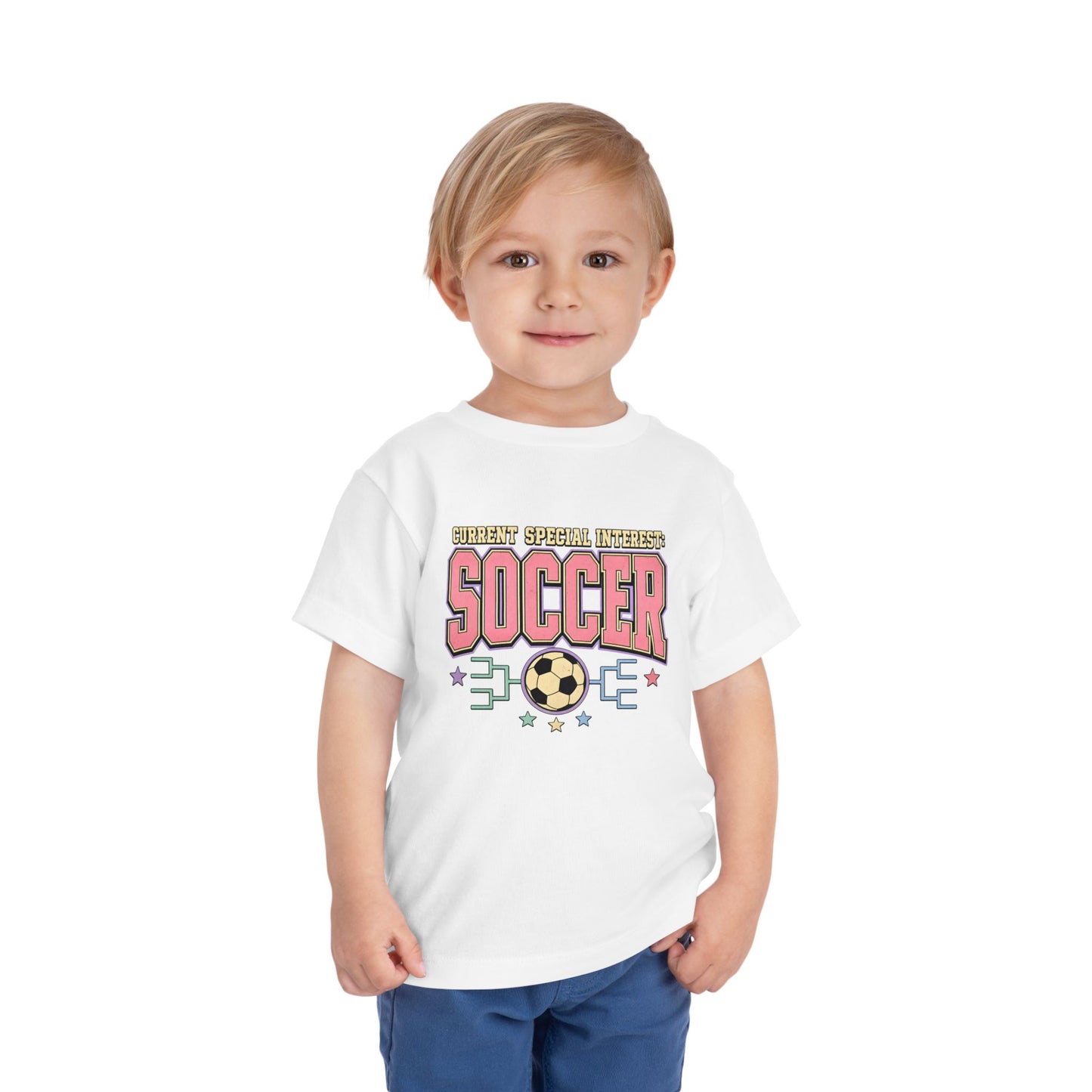 Toddler Soccer Tee — "Currently Special Interest: Soccer" Kids Graphic Shirt