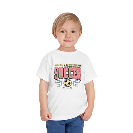 Toddler Soccer Tee — "Currently Special Interest: Soccer" Kids Graphic Shirt