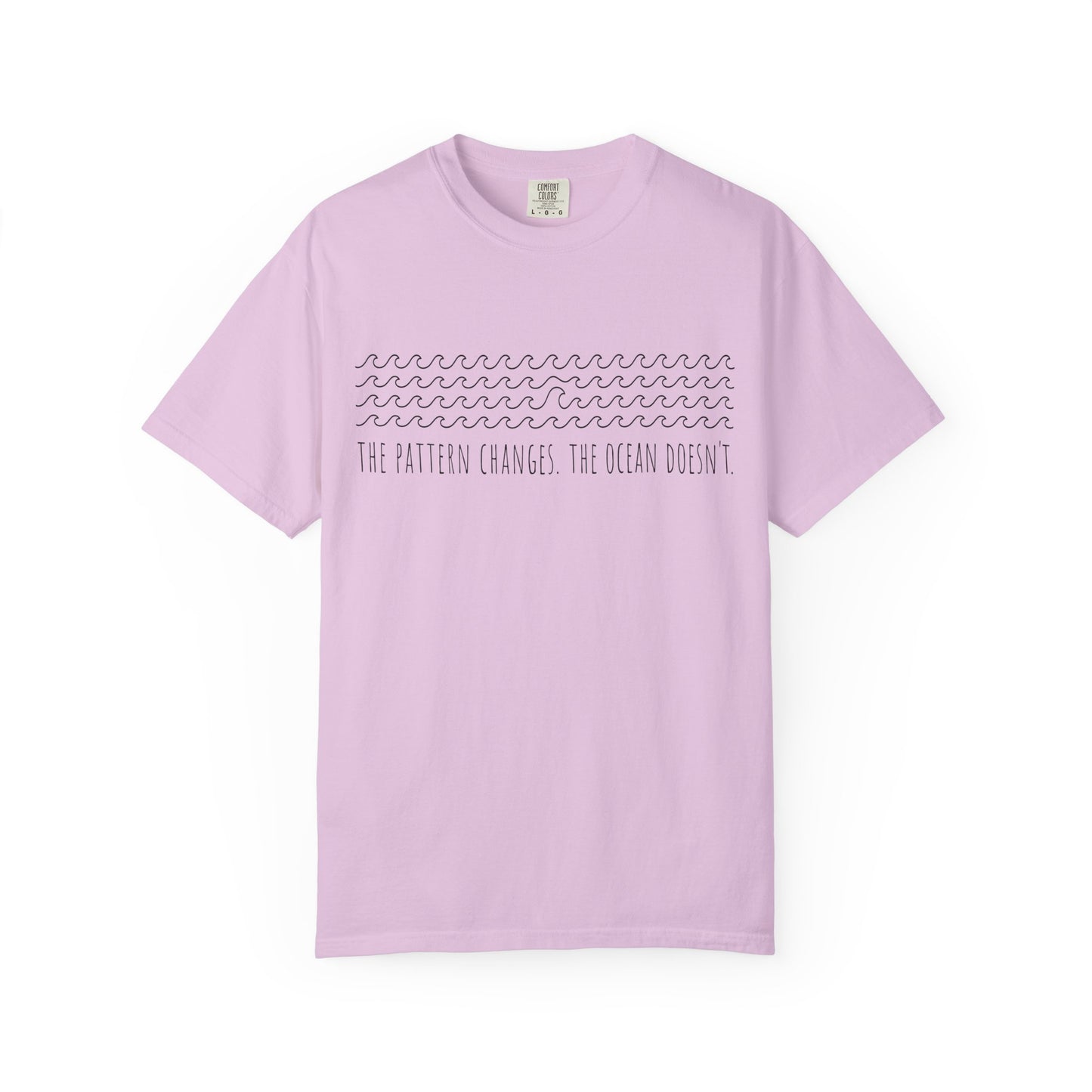 “The Pattern Changes; The Ocean Doesn’t” Ocean Pattern Tee — Graphic T-Shirt
