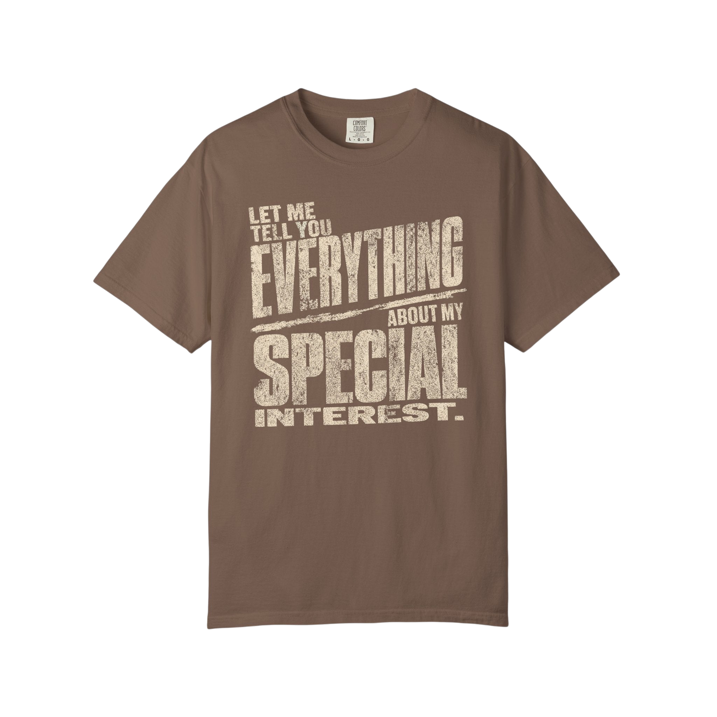 "Let Me Tell You Everything About My Special Interest" Neurodivergent Autism Graphic Tee