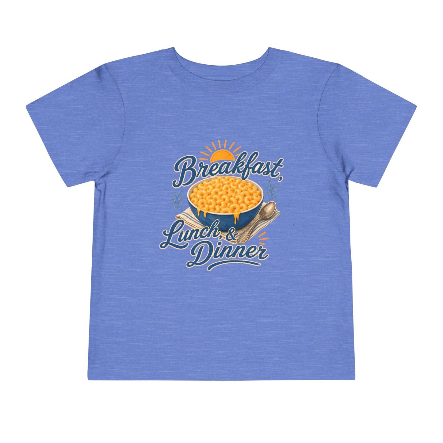 "Breakfast, Lunch & Dinner" Mac and Cheese Kids Shirt Toddler Tee