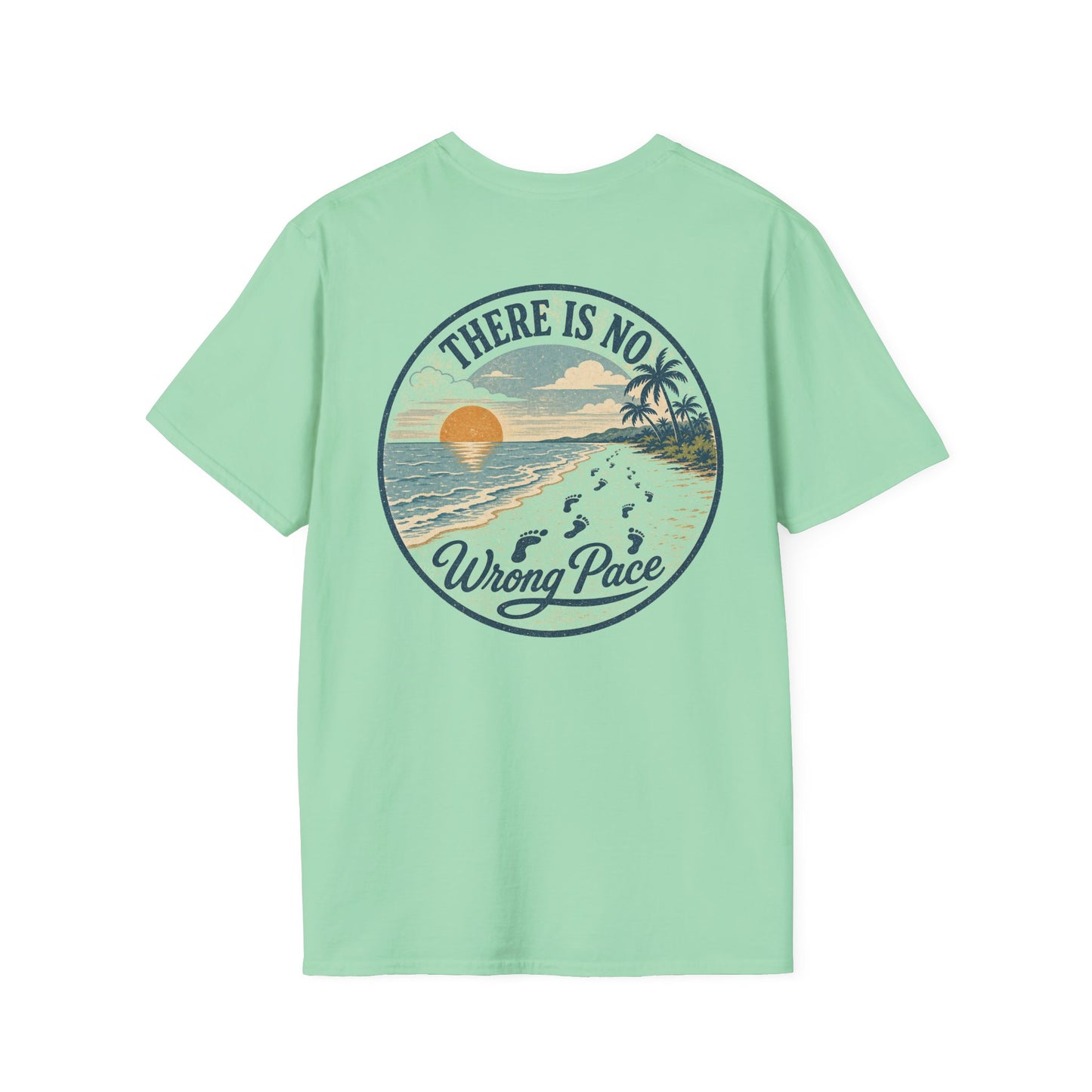 "There Is No Wrong Pace" Vintage Beach Graphic Tee