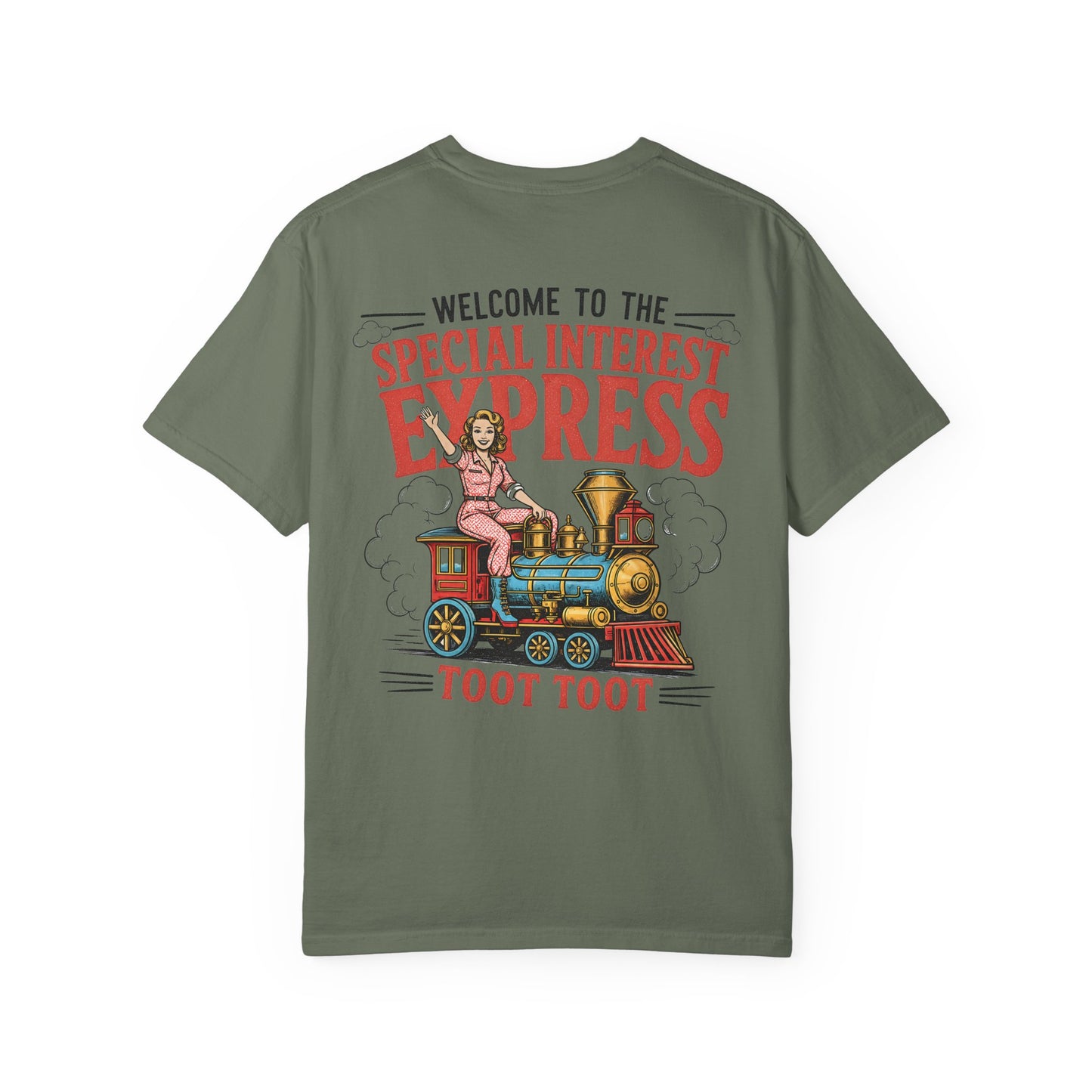 "Special Interest Express" Vintage Train Graphic (Toot Toot) BACK PRINT