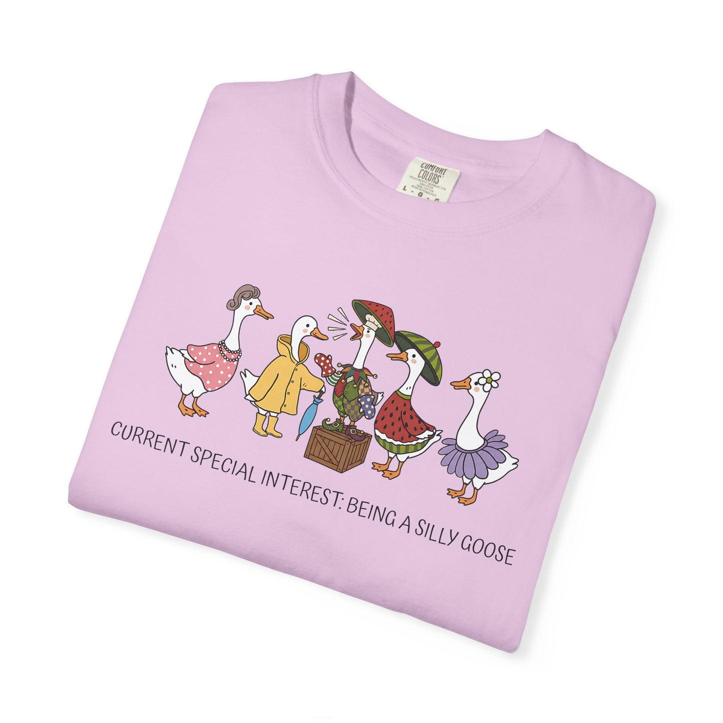 Silly Goose Special Interest Cartoon Graphic T-Shirt — Cute Vintage-style Goose Tee