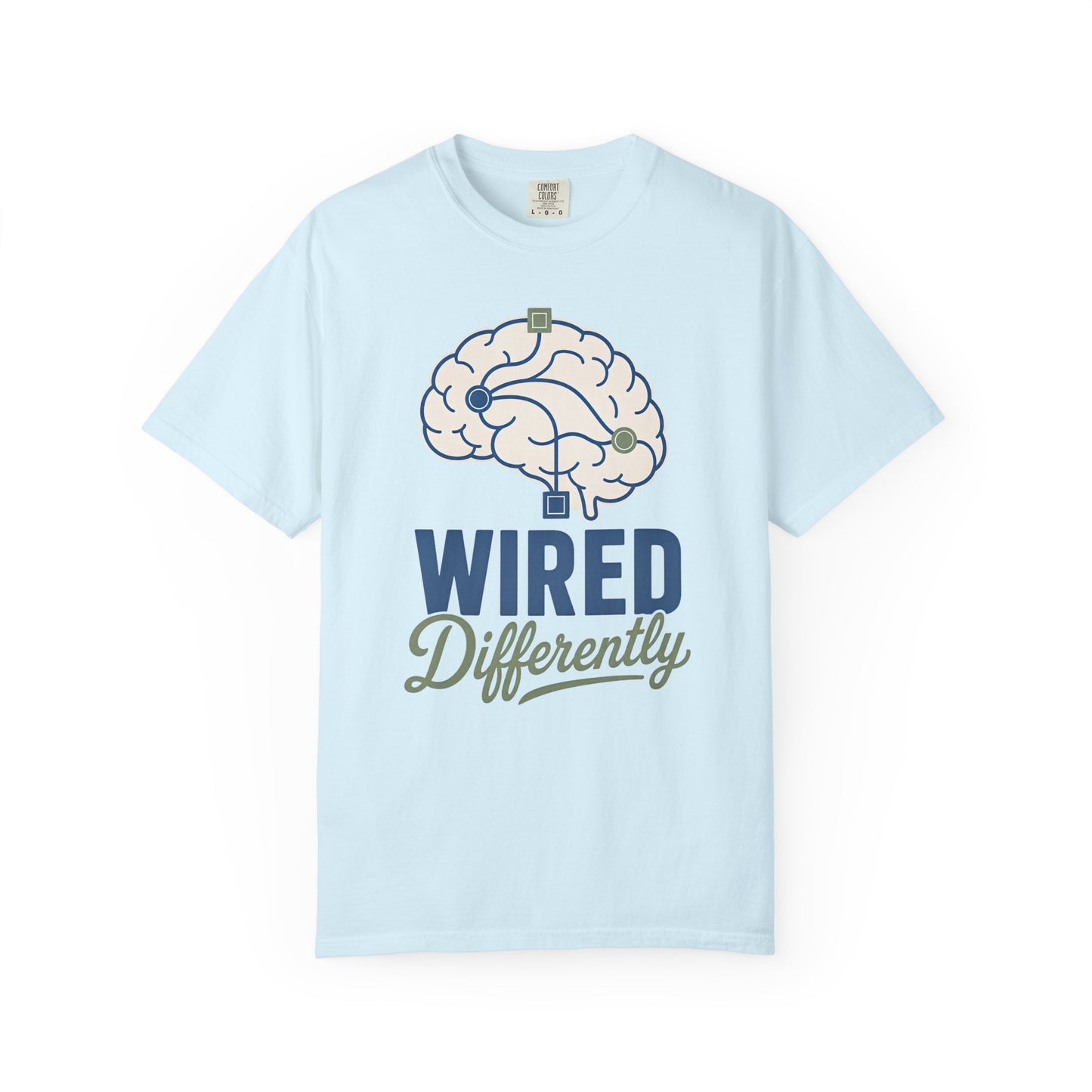 Wired Differently T-Shirt — Brain Graphic Tee for Neurodivergent Pride image