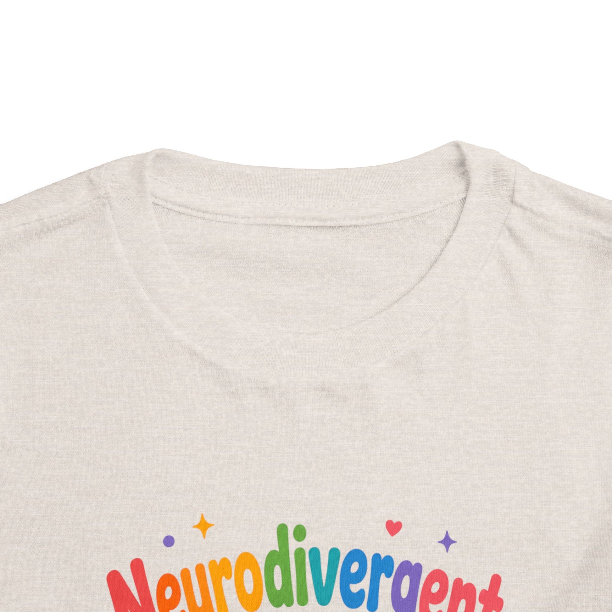 Neurodivergent and Awesome Toddler Tee — Colorful Pride Kids Shirt image 11
