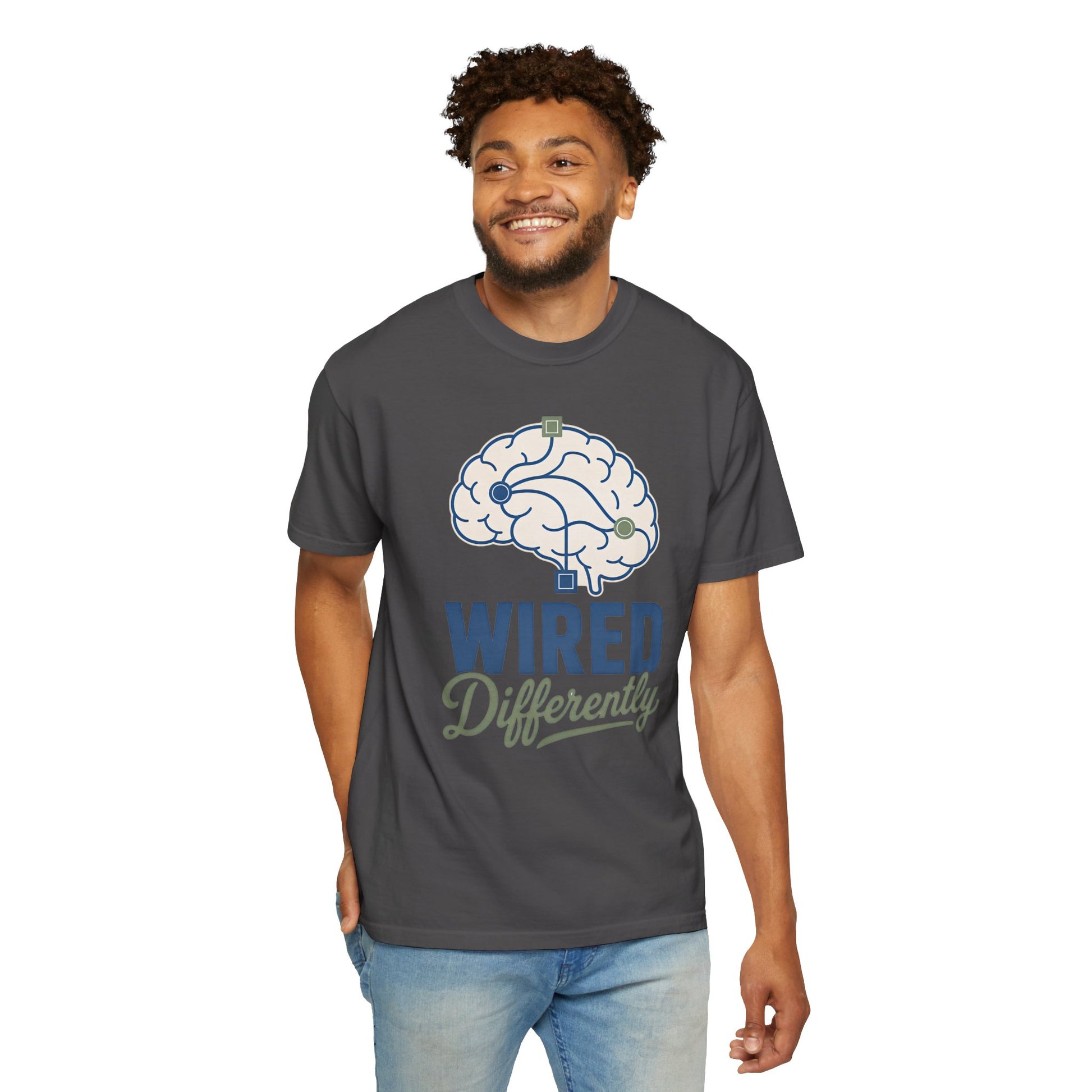 Wired Differently T-Shirt — Brain Graphic Tee for Neurodivergent Pride image 23