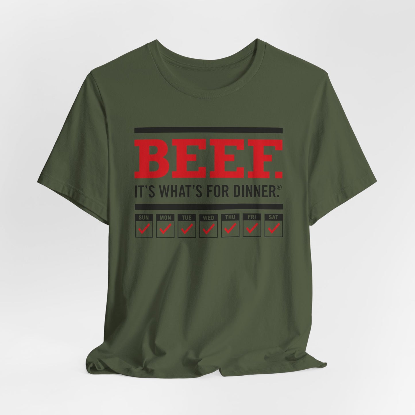 Beef It’s What’s for Dinner every day of the week - Seeking Routine - AuDHD - T‑Shirt image 11