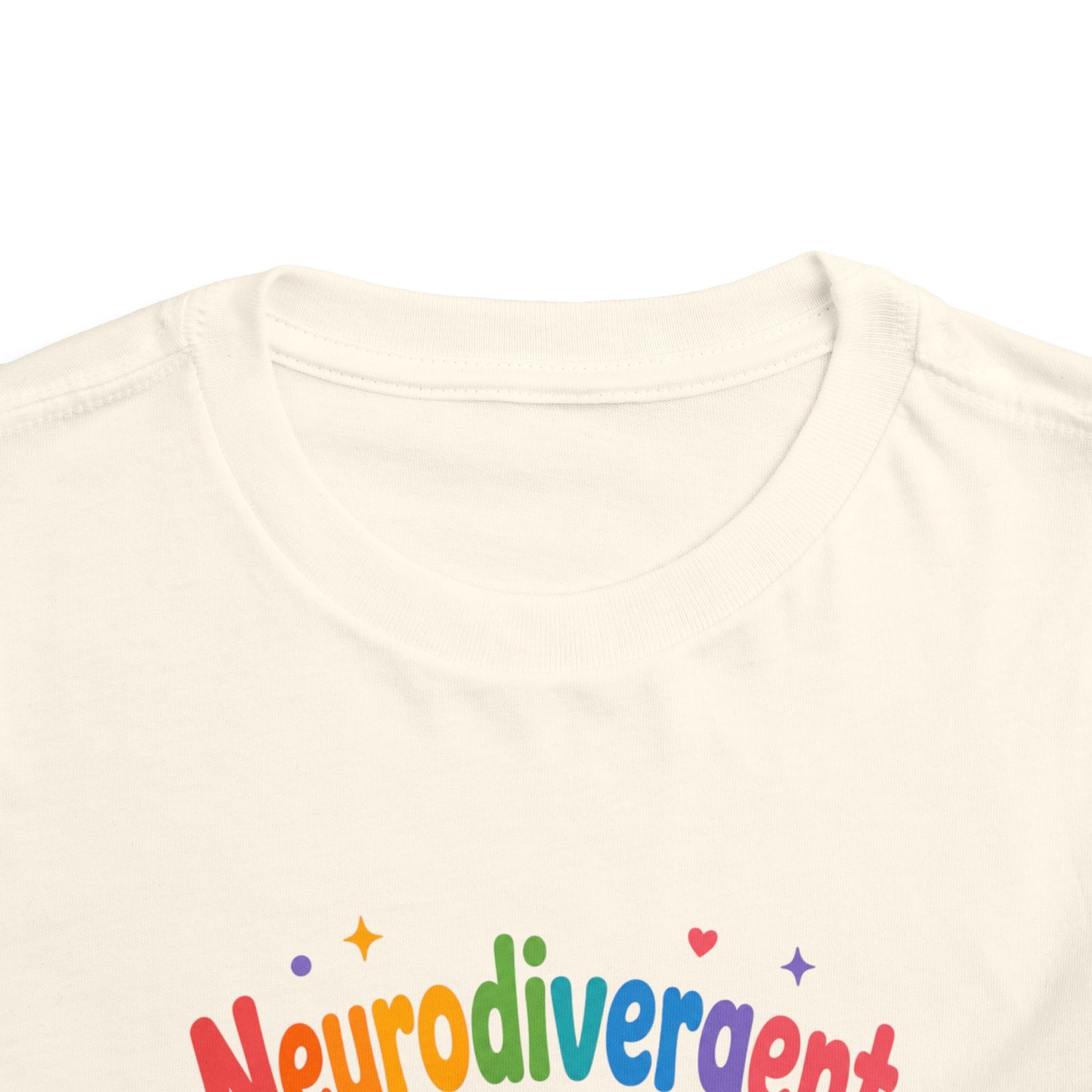 Neurodivergent and Awesome Toddler Tee — Colorful Pride Kids Shirt image 7