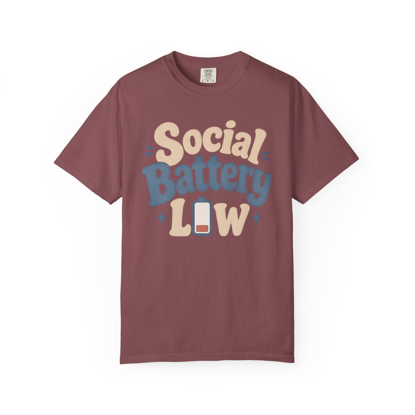 Social Battery Low T-Shirt — Funny Introvert Graphic Tee image 6