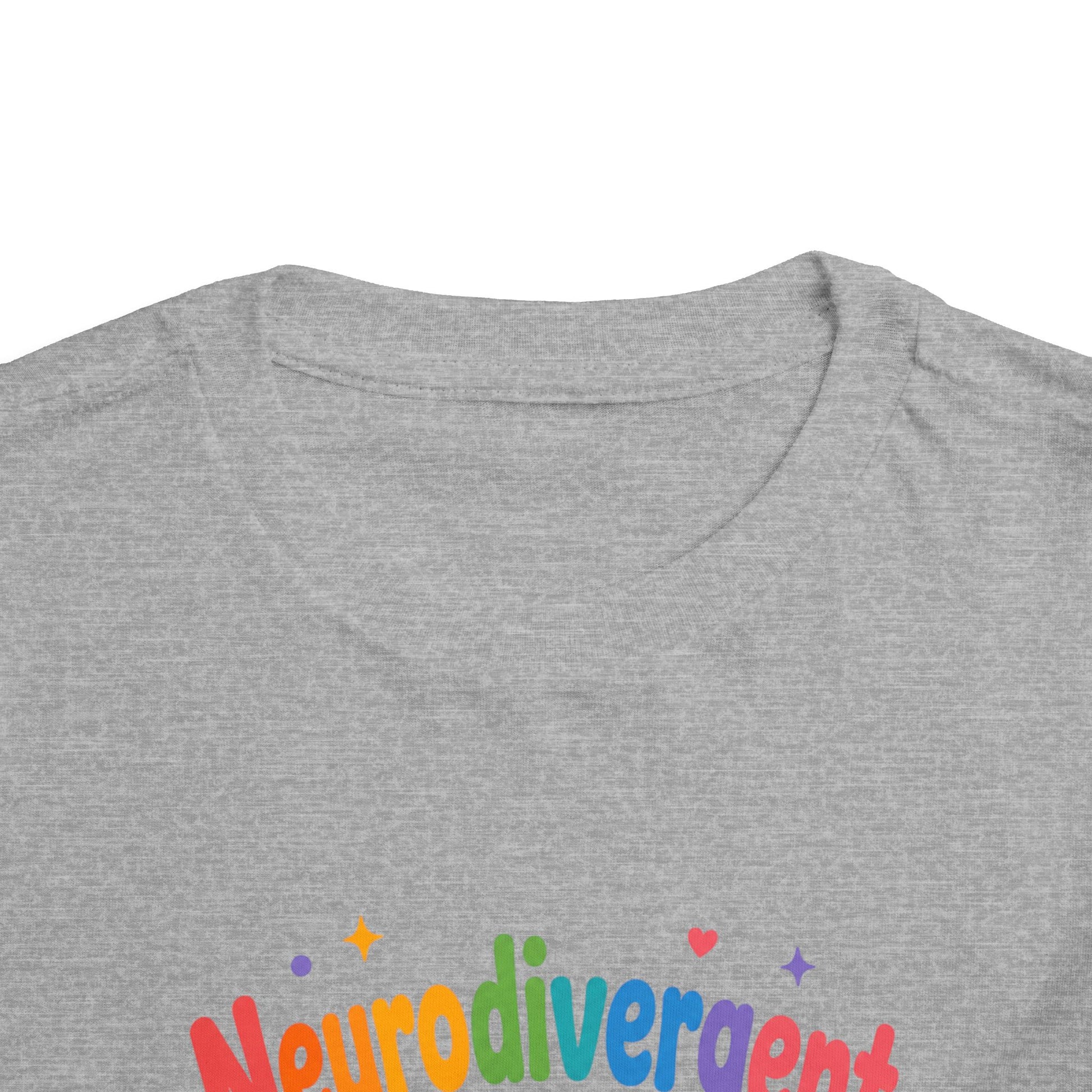 Neurodivergent and Awesome Toddler Tee — Colorful Pride Kids Shirt image 19