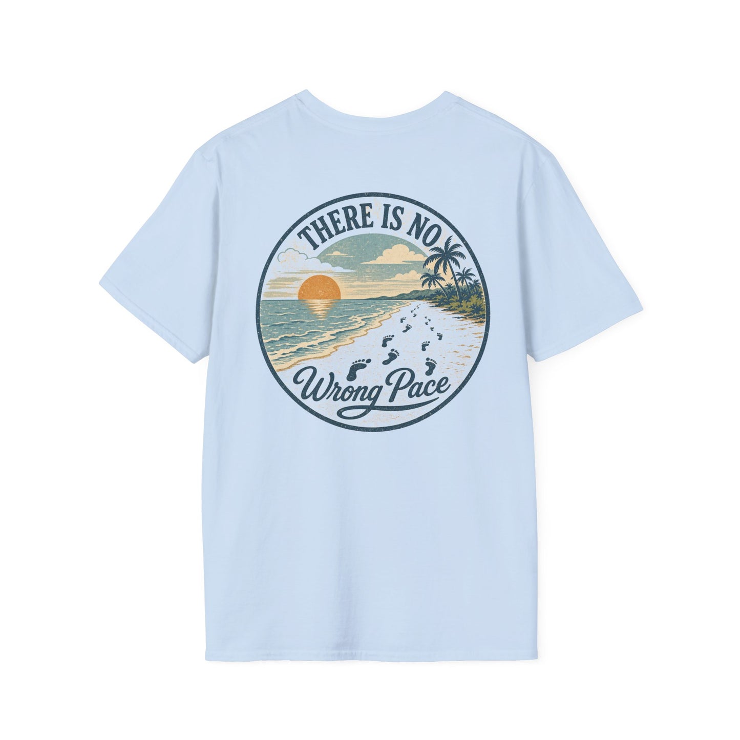 "There Is No Wrong Pace" Vintage Beach Graphic Tee