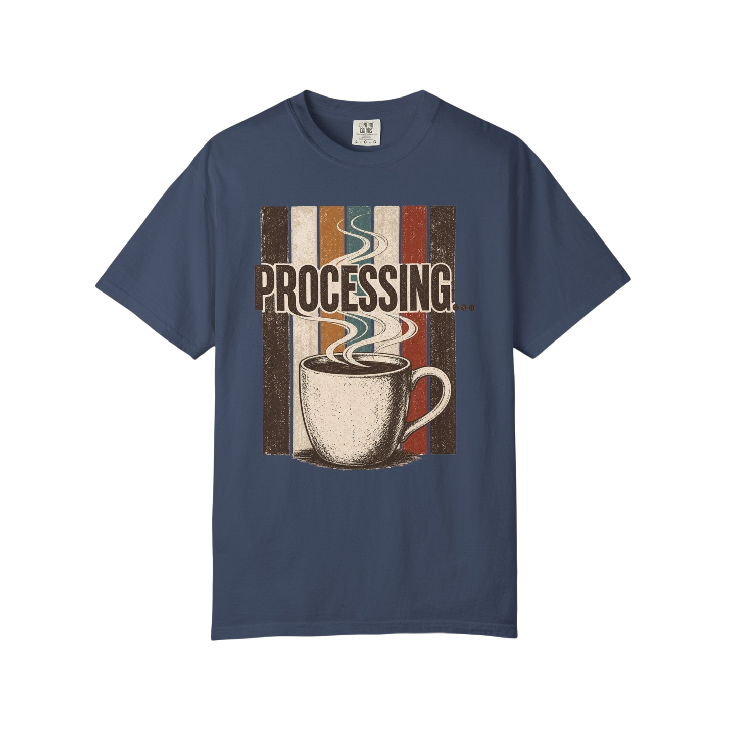 Processing... Coffee Cup Vintage Graphic T-Shirt