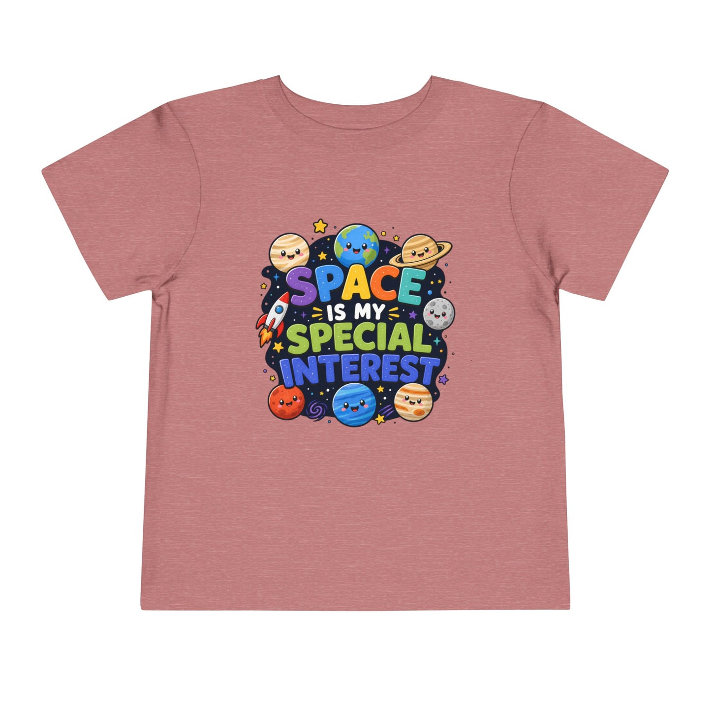 Kids' Space Tee — "Space Is My Special Interest" Toddler Shirt - Heather Mauve, 4T image