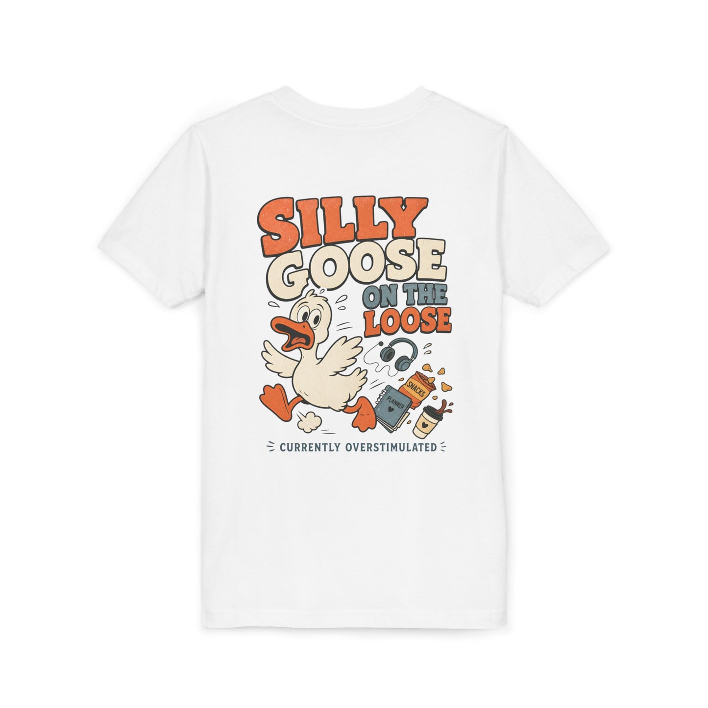 Silly Goose Youth Tee — "Silly Goose On The Loose" Cartoon Kids T‑Shirt BACK PRINT