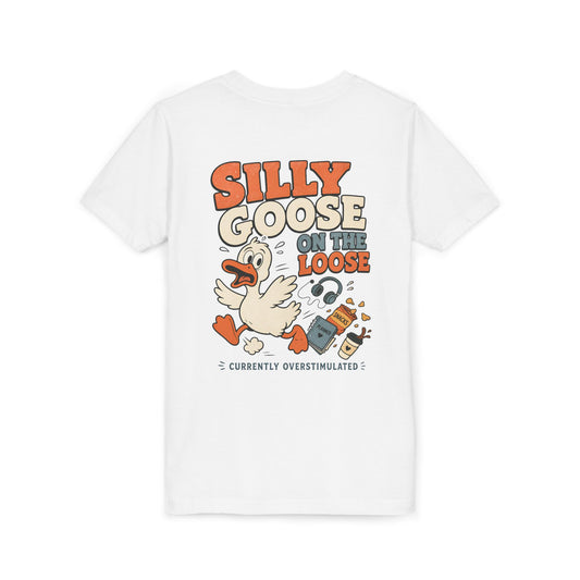 Silly Goose Youth Tee — "Silly Goose On The Loose" Cartoon Kids T‑Shirt BACK PRINT
