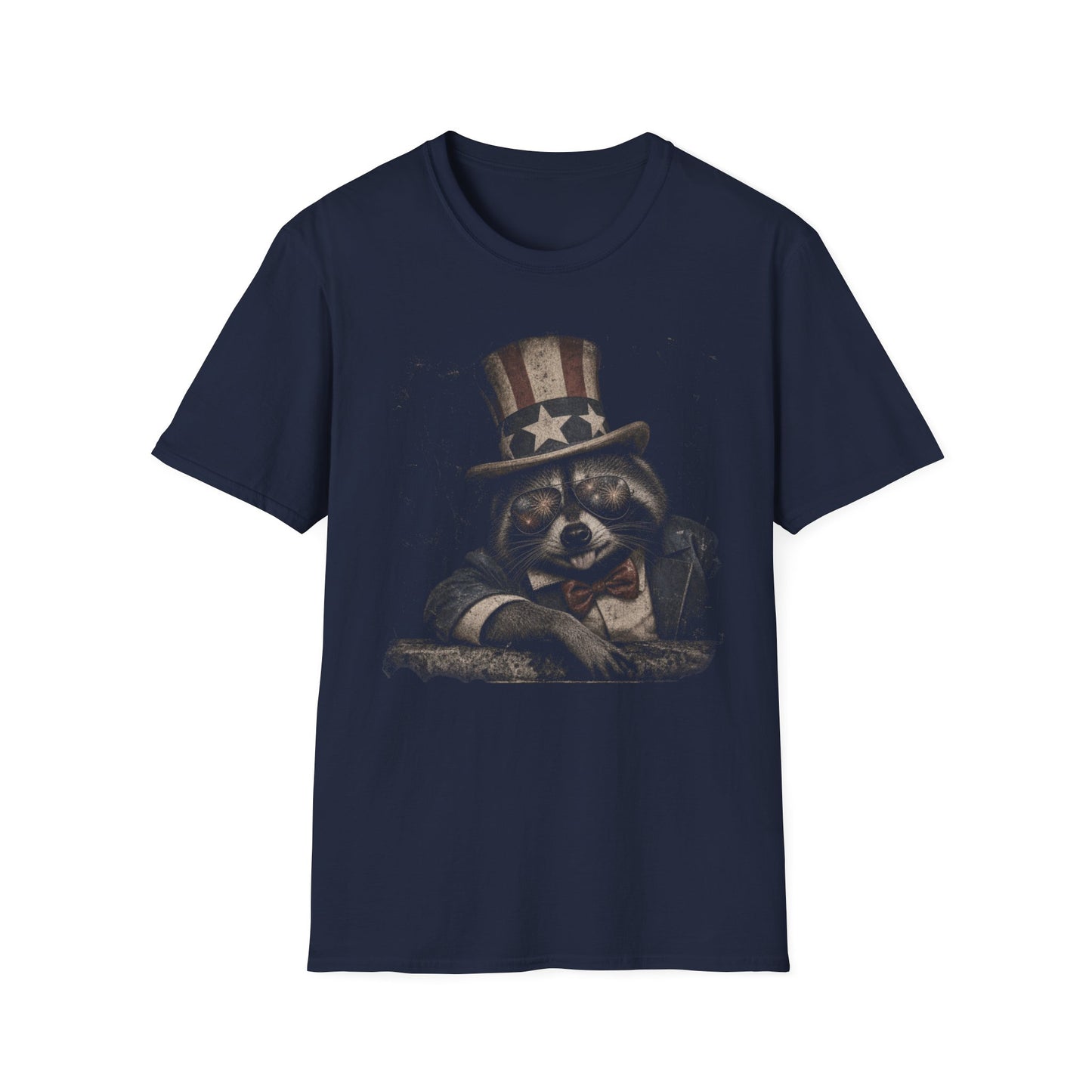 Patriotic Raccoon T-Shirt — Vintage Uncle Sam Raccoon Graphic Tee
