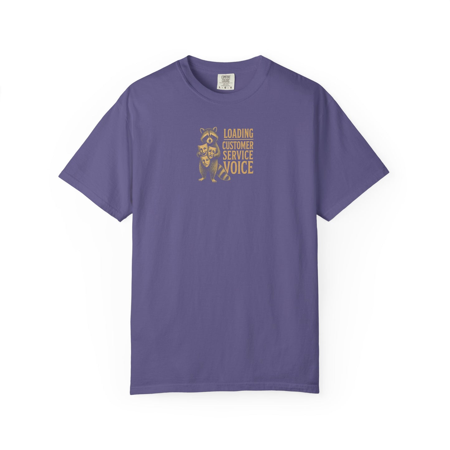 "Loading Customer Service Voice" Vintage Raccoon Support Rep Tee