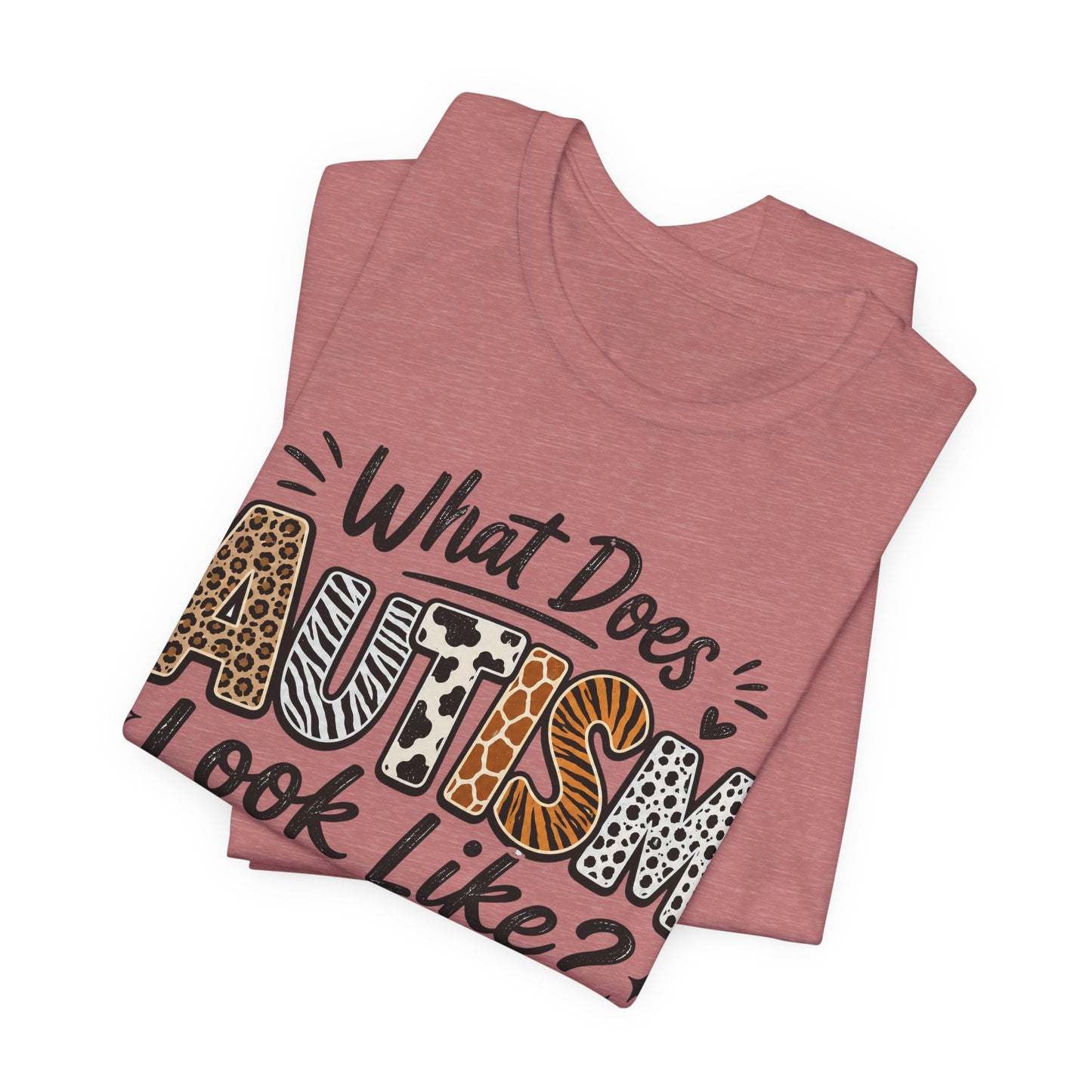 What Does Autism Look Like Shirt | Trendy Autism Awareness Tee image 10
