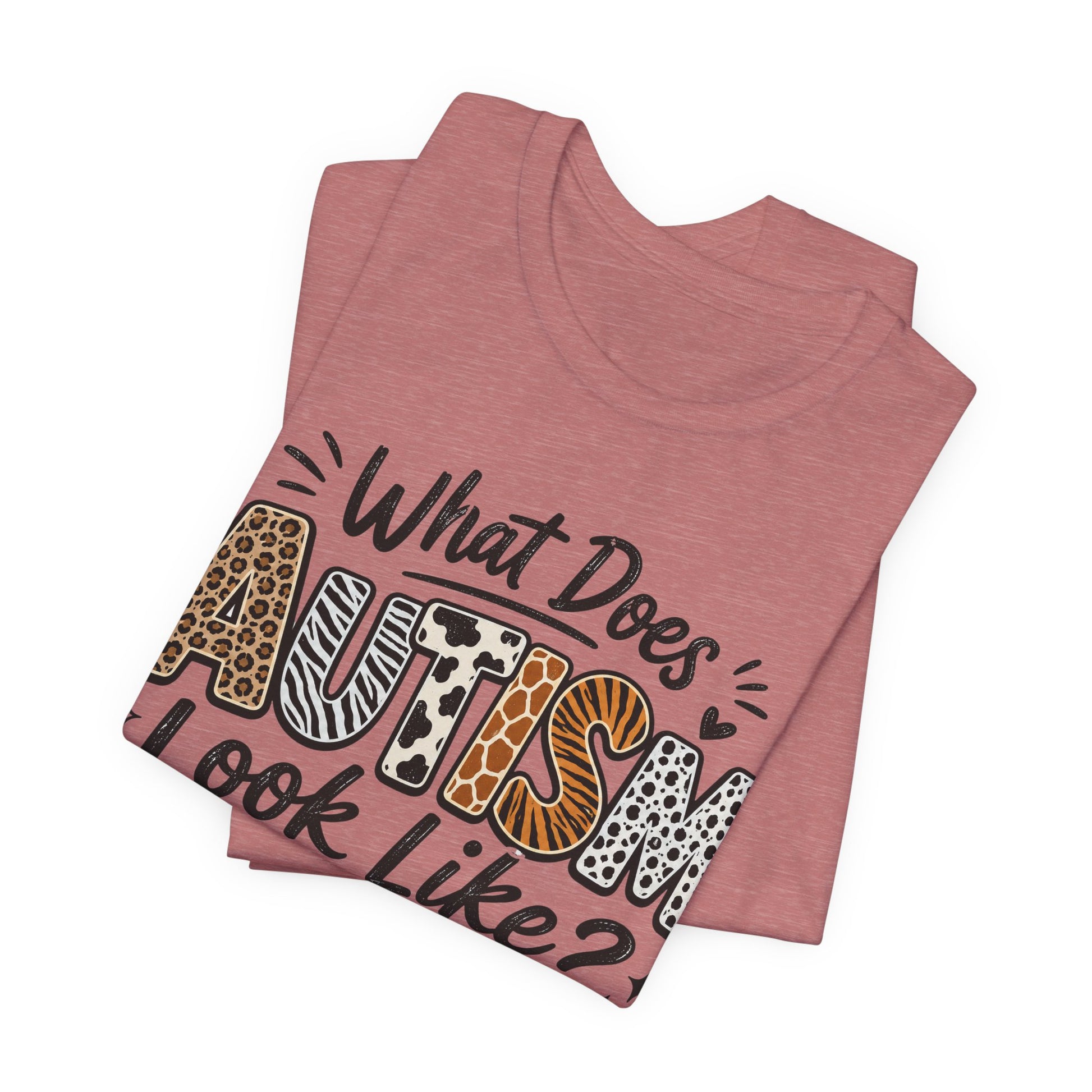 What Does Autism Look Like Shirt | Trendy Autism Awareness Tee image 10