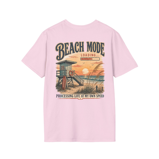 Beach Mode Loading "Processing Life At My Own Speed" Graphic Tee