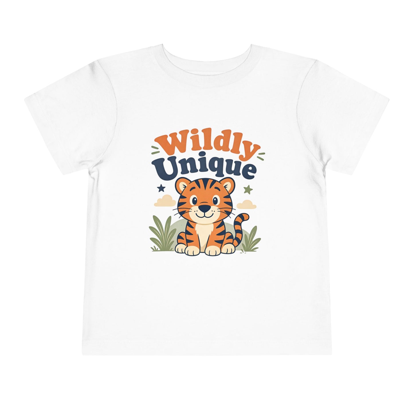 Toddler Tee — "Wildly Unique" Cute Tiger Graphic