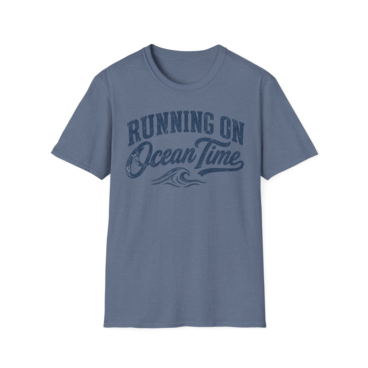 Running On Ocean Time T-Shirt — Coastal Beach Vibes Tee