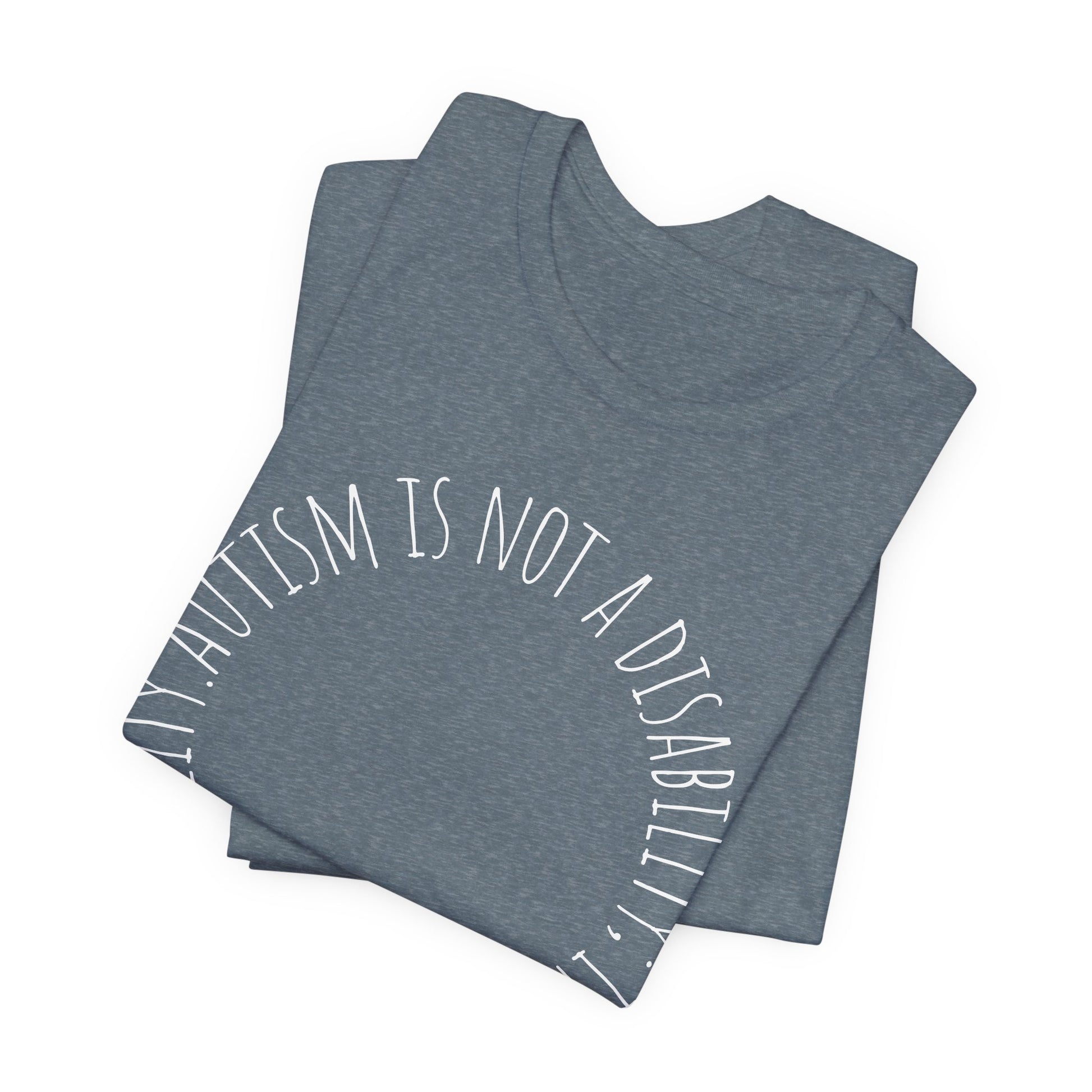 Autism Awareness - Autism Is Not a Disability Tee — A Different Ability -Circle Graphic T-Shirt image 23