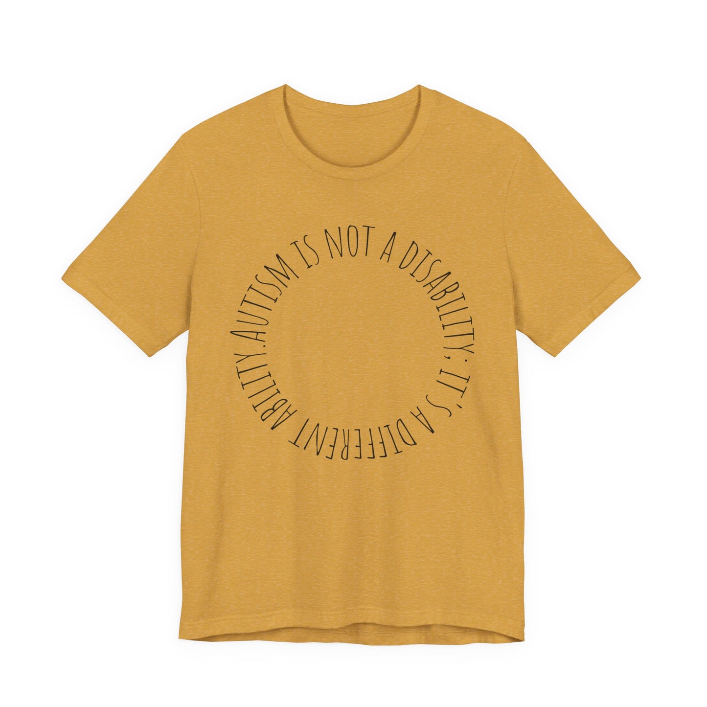 Autism Awareness - Autism Is Not a Disability Tee — A Different Ability -Circle Graphic T-Shirt image