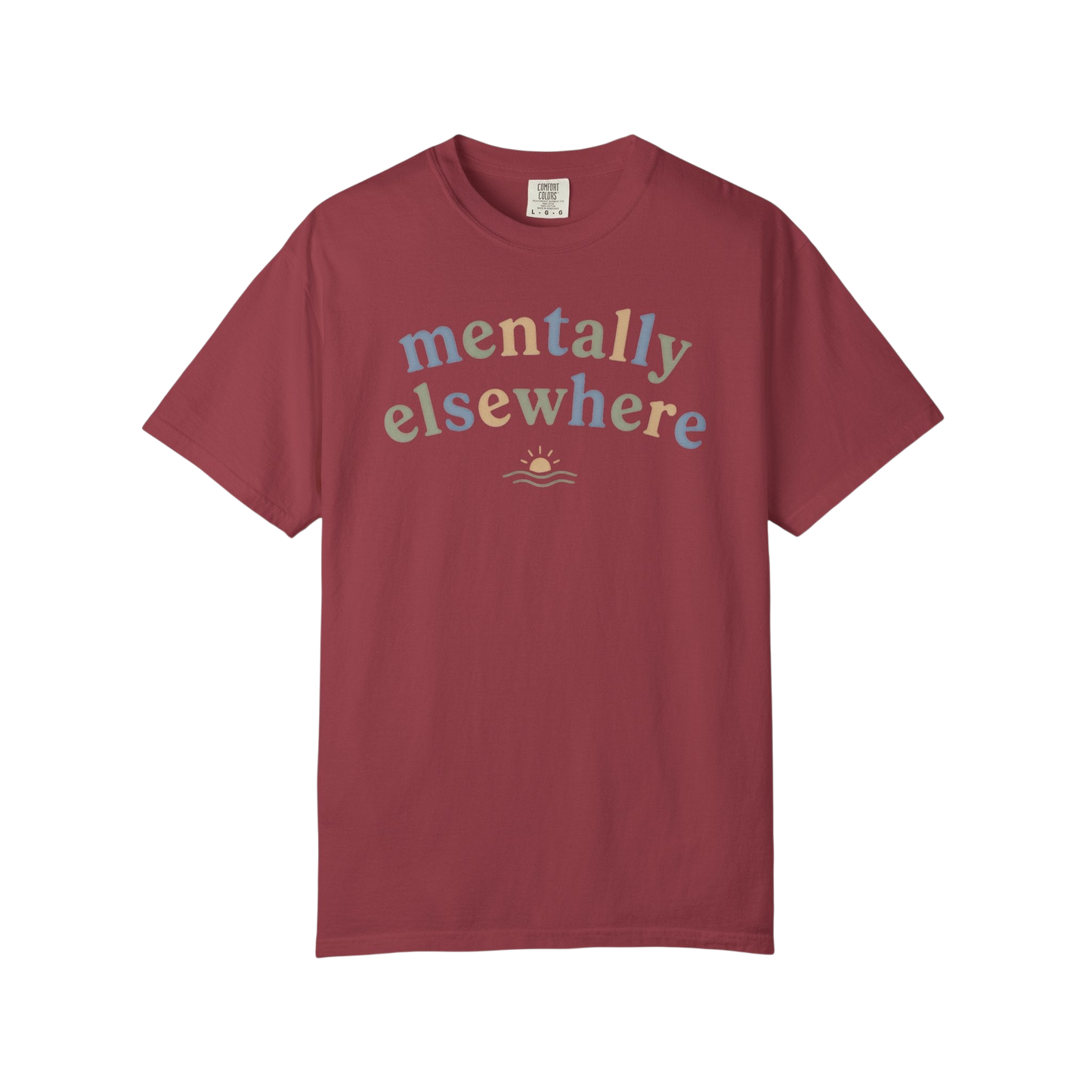 Mentally Elsewhere T-Shirt — Relaxed Vacation Vibe Tee