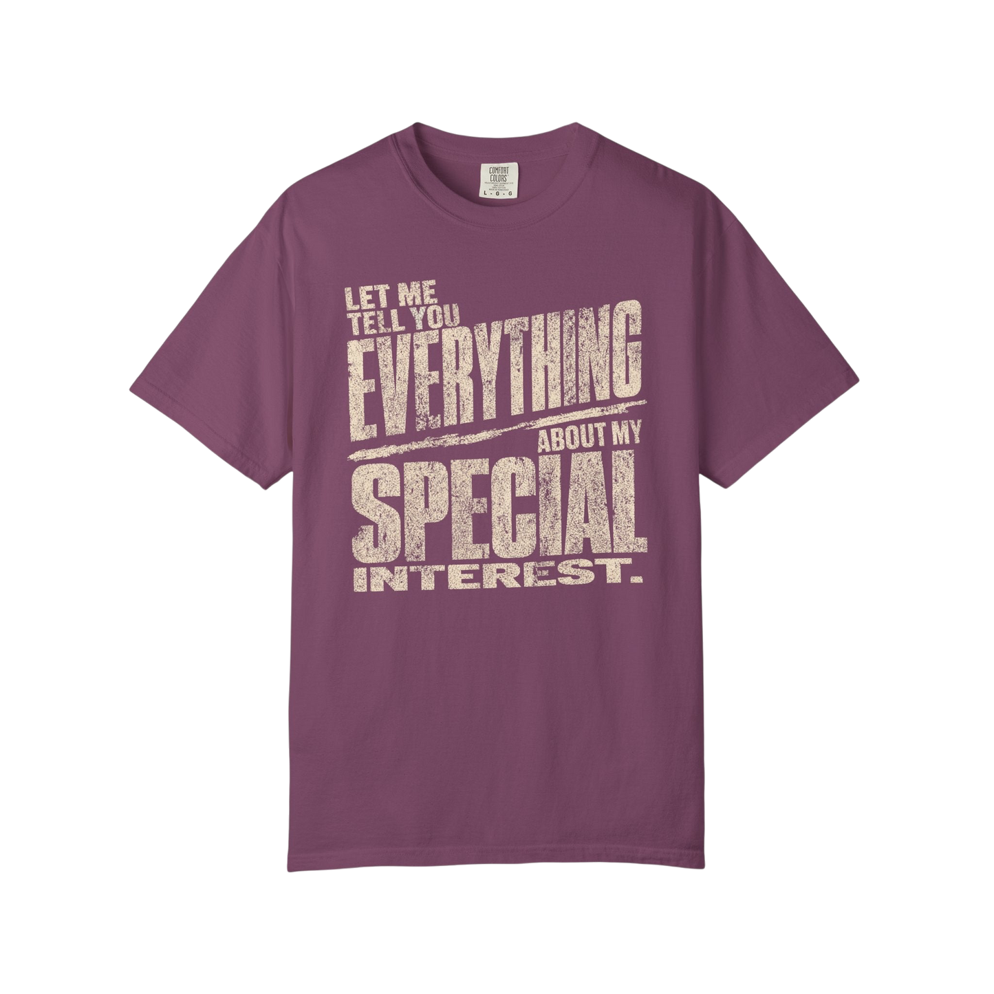 "Let Me Tell You Everything About My Special Interest" Neurodivergent Autism Graphic Tee