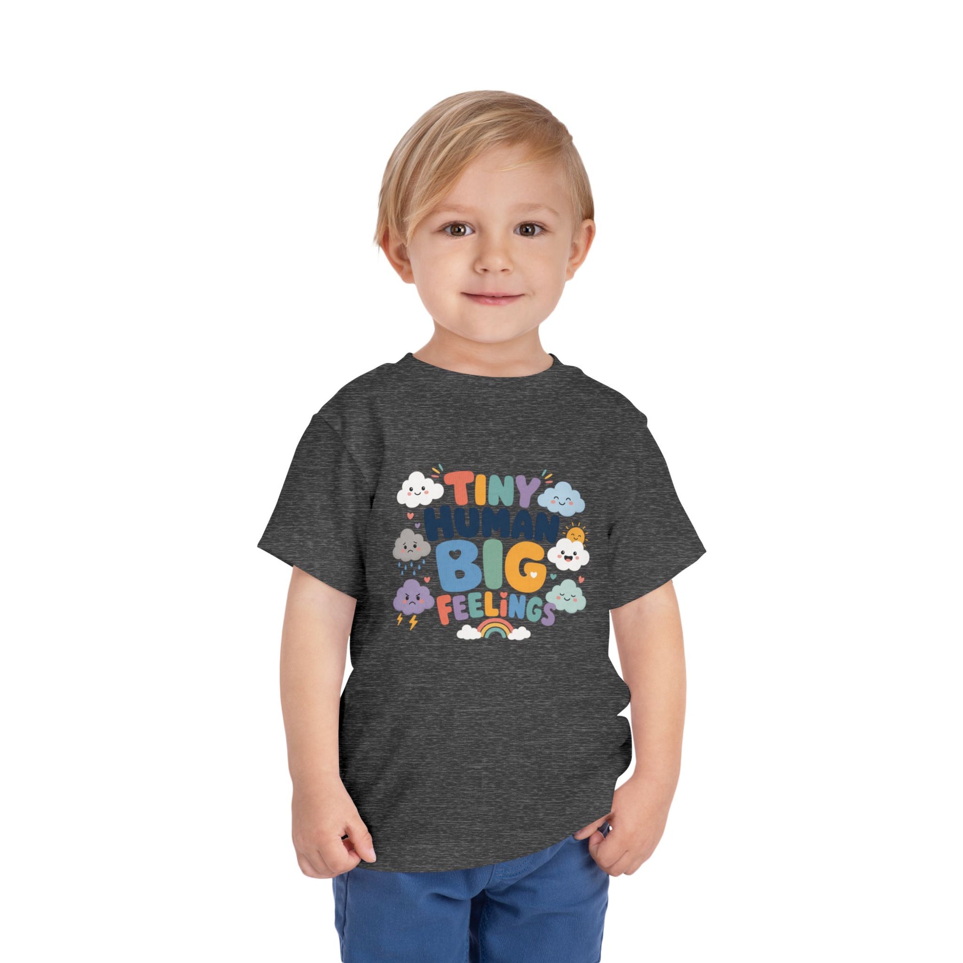 Tiny Human Big Feelings Toddler Tee image 25