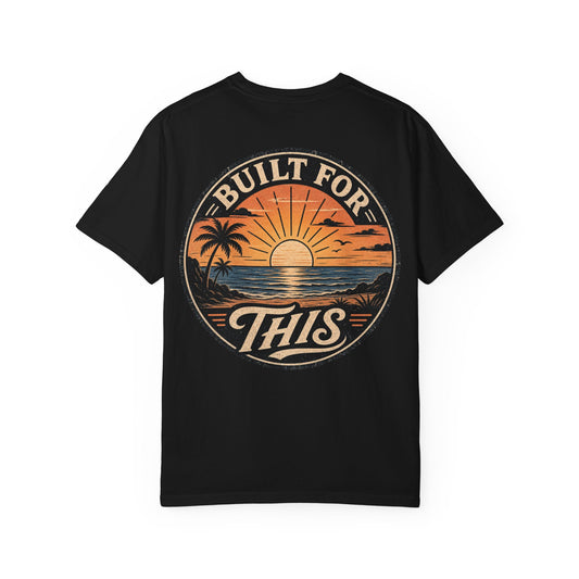 Built For This Sunset T-Shirt — Vintage Beach Palm Graphic