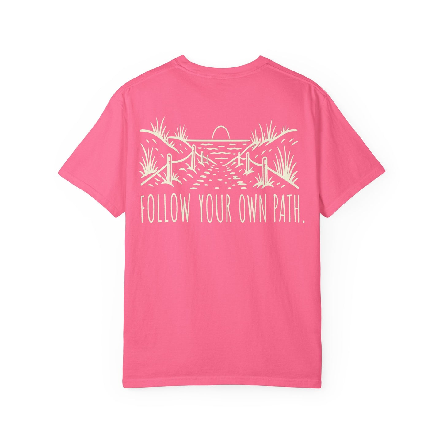 Follow Your Own Path Graphic Tee (Outdoor Adventure, Inspirational) BACK PRINT t-shirt