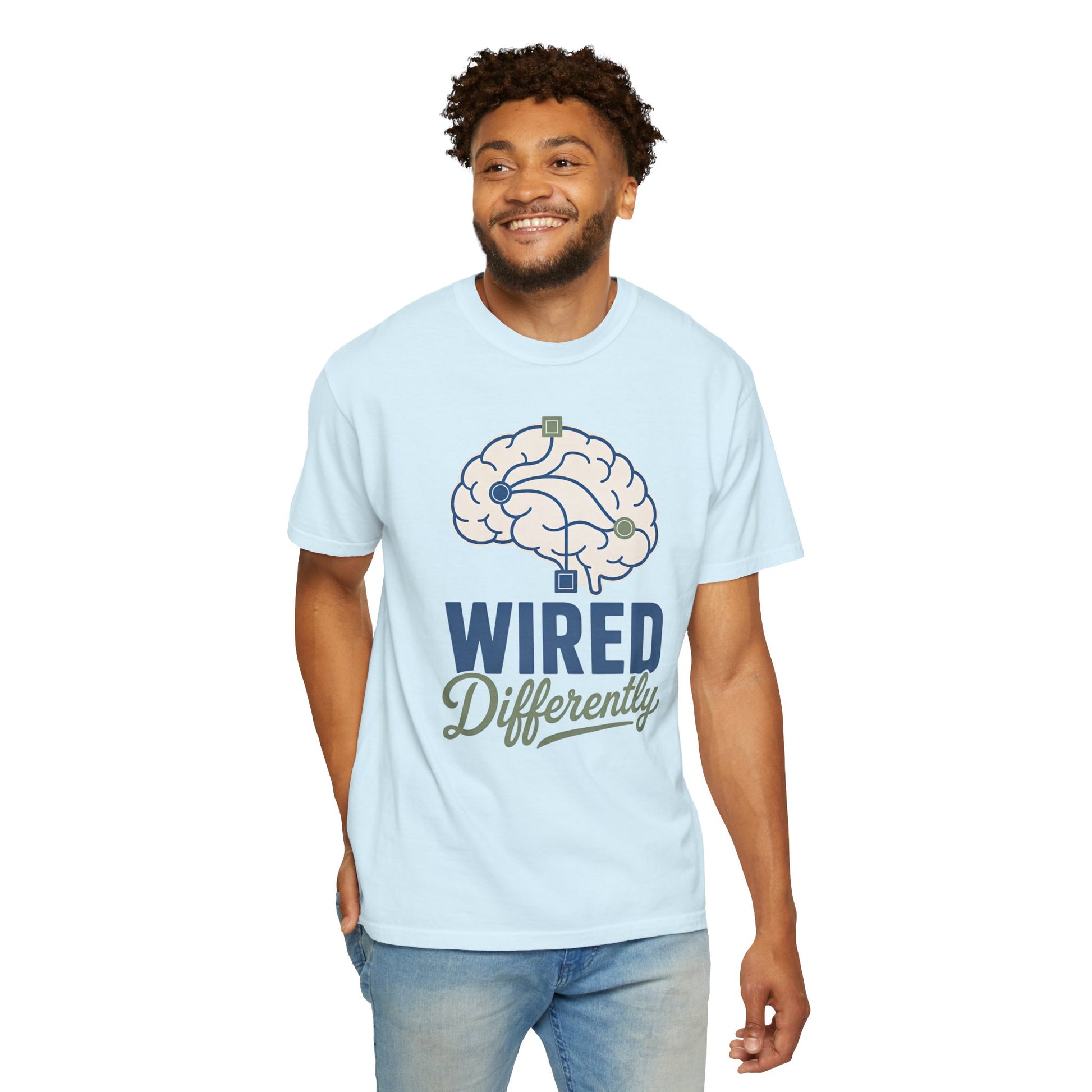 Wired Differently T-Shirt — Brain Graphic Tee for Neurodivergent Pride image 17