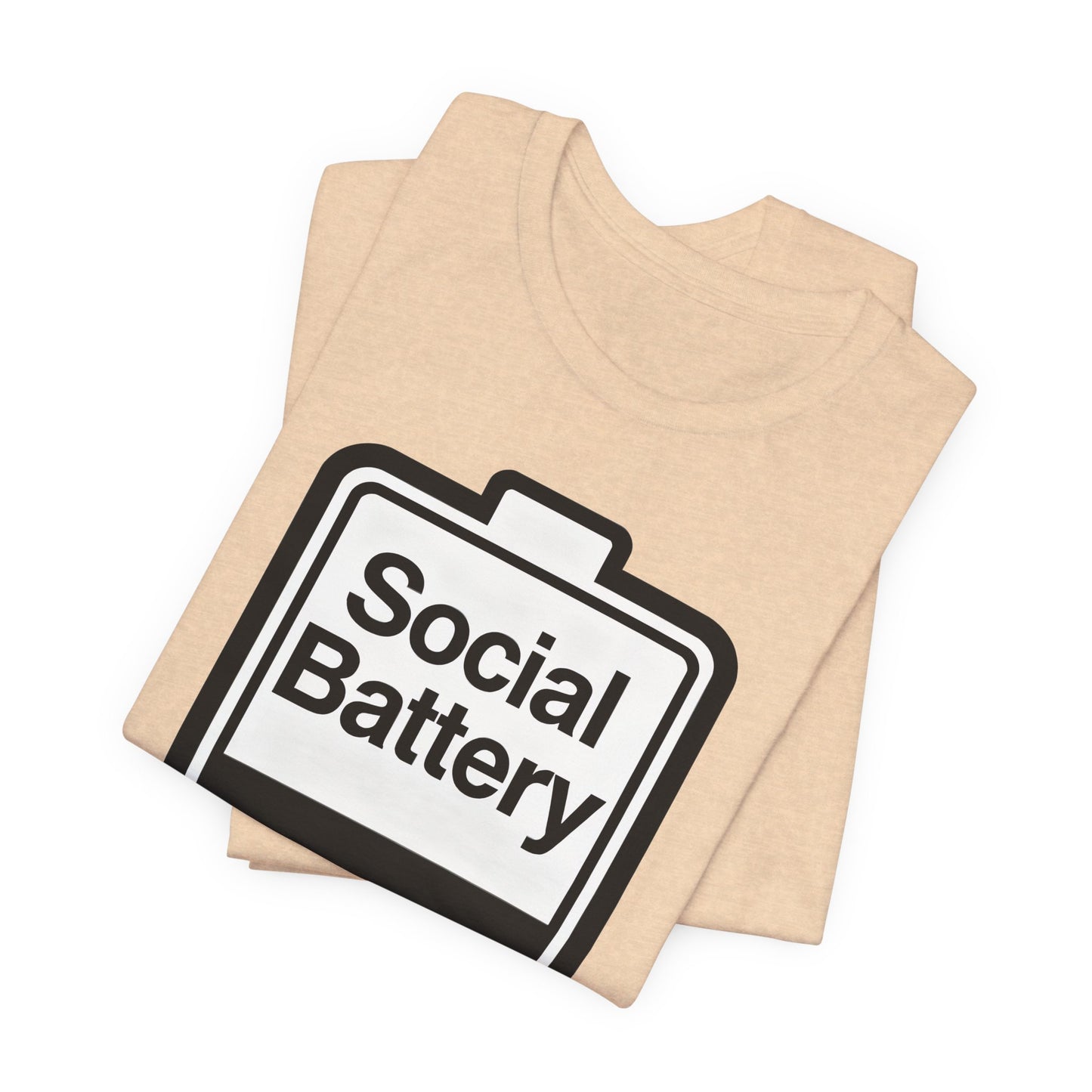 Social Battery 2% T-Shirt — Funny Introvert Low Energy Tee image 22