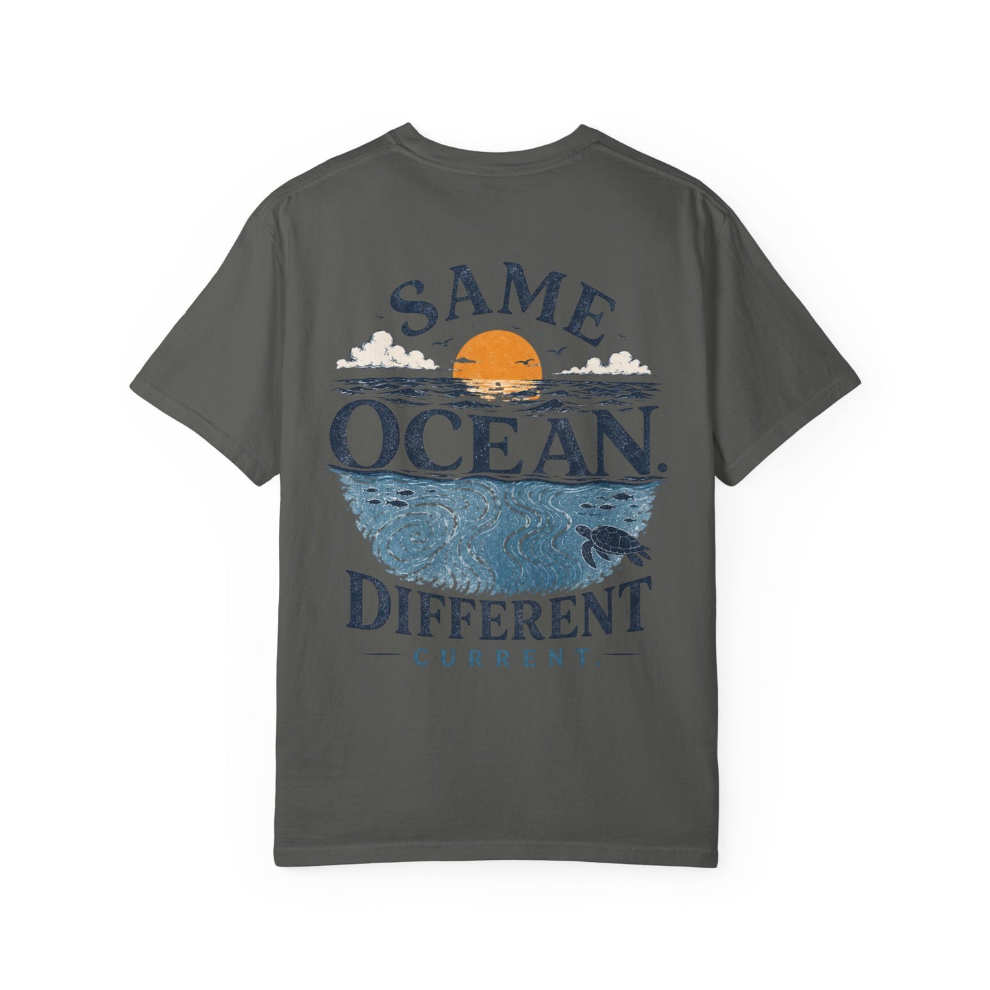 Same Ocean Different Current T-Shirt — Being Neurodivergent Graphic Tee