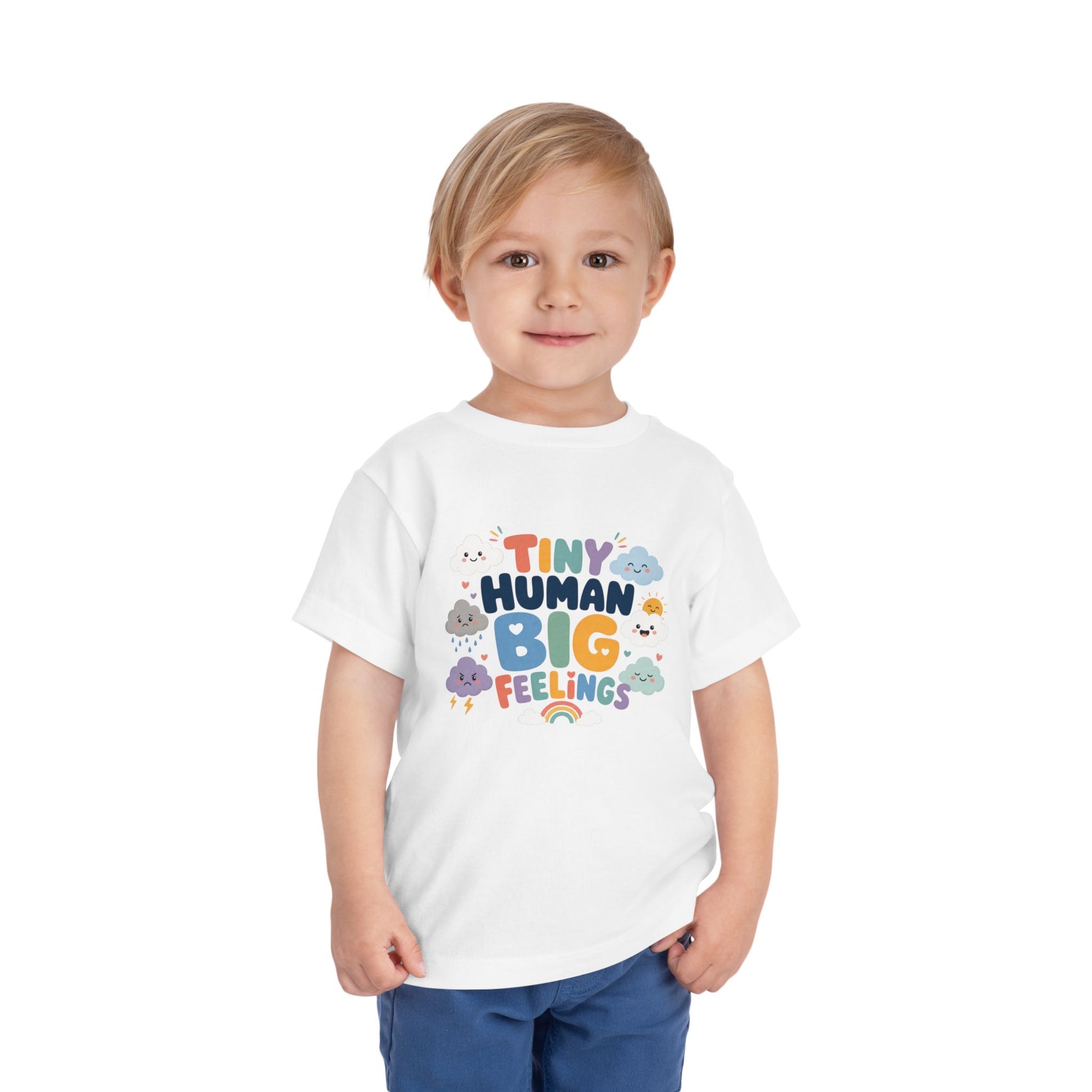 Tiny Human Big Feelings Toddler Tee image 10