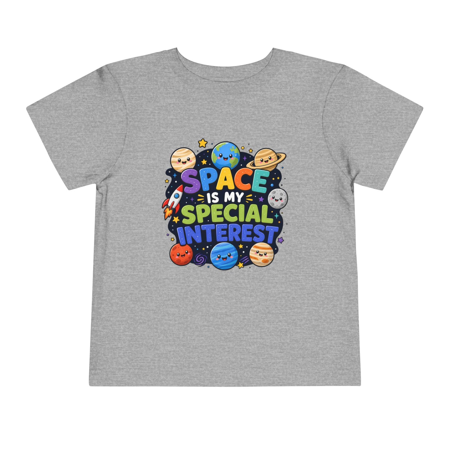 Kids' Space Tee — "Space Is My Special Interest" Toddler Shirt - Athletic Heather, 4T image