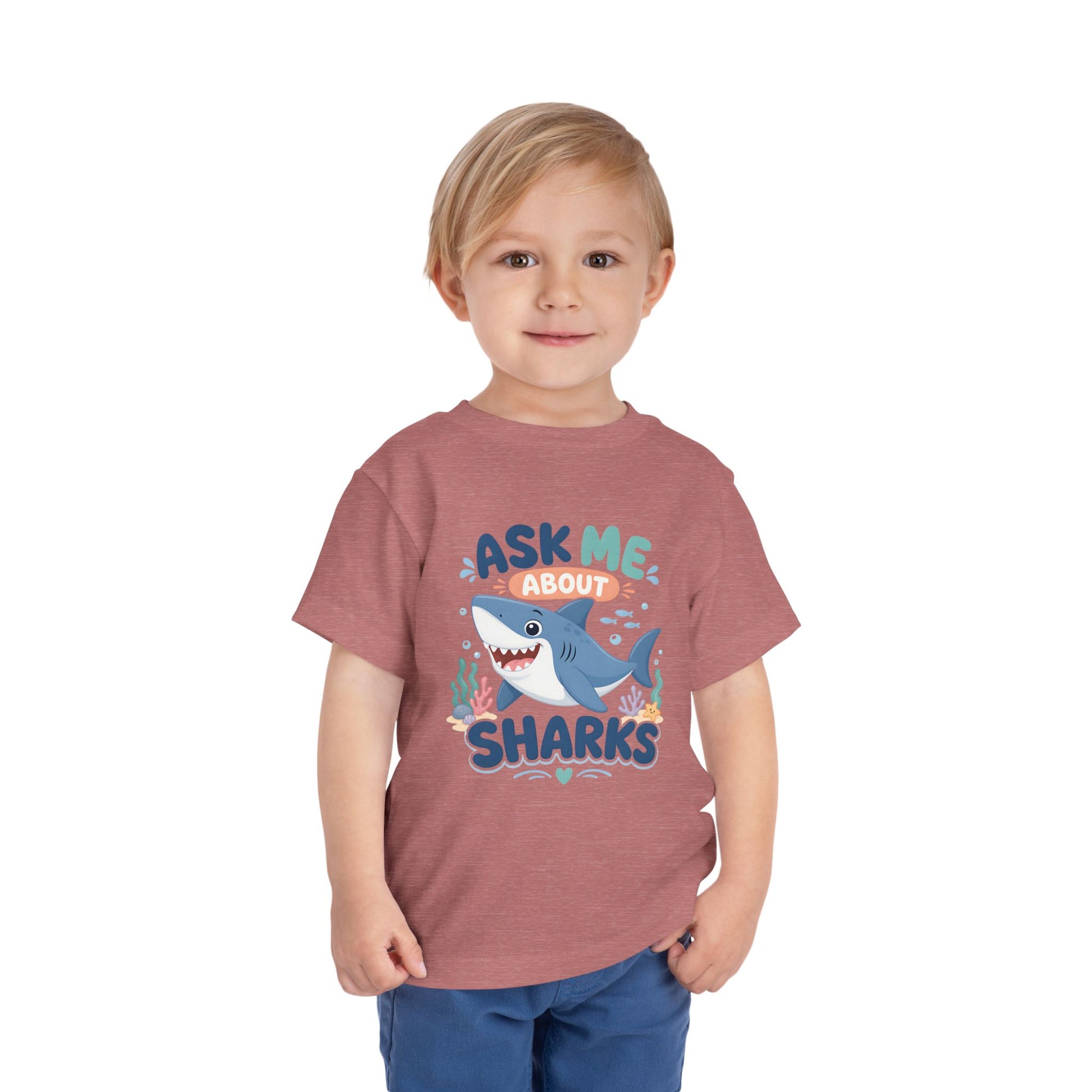 Ask Me About Sharks Toddler Tee image 4