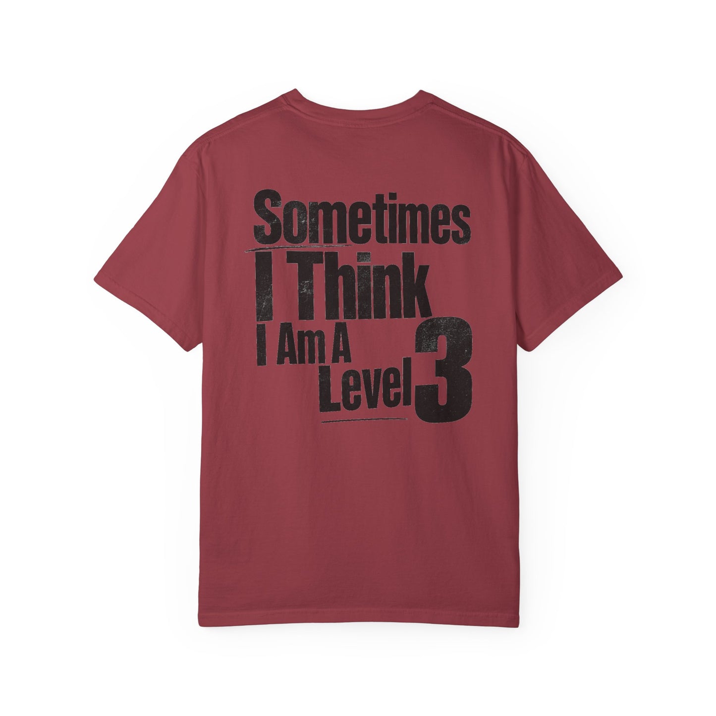 Level 3 Funny Graphic T-Shirt — "Sometimes I Think I Am A Level 3" - ASD Levels - PRINT IS ON BACK image 38