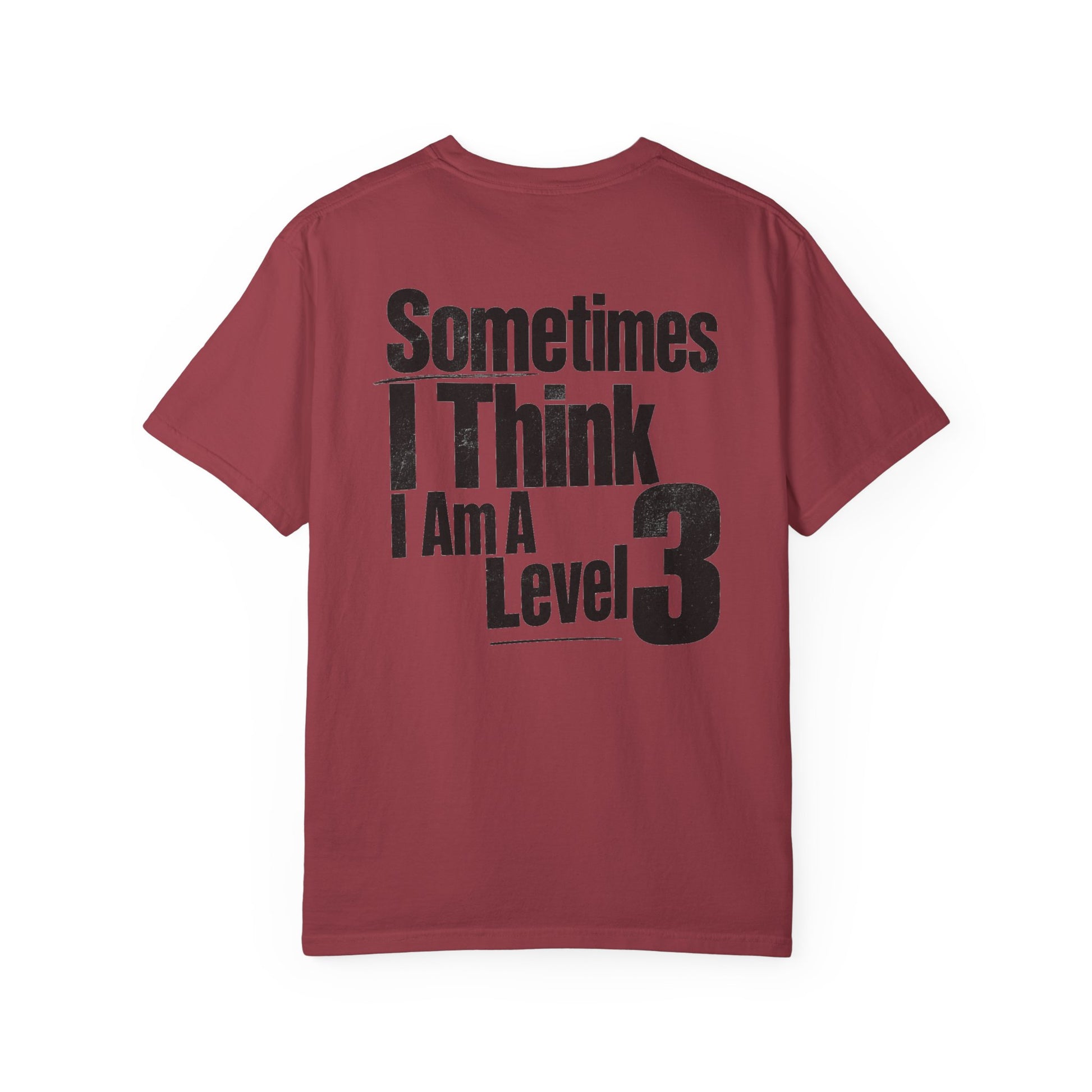 Level 3 Funny Graphic T-Shirt — "Sometimes I Think I Am A Level 3" - ASD Levels - PRINT IS ON BACK image 38