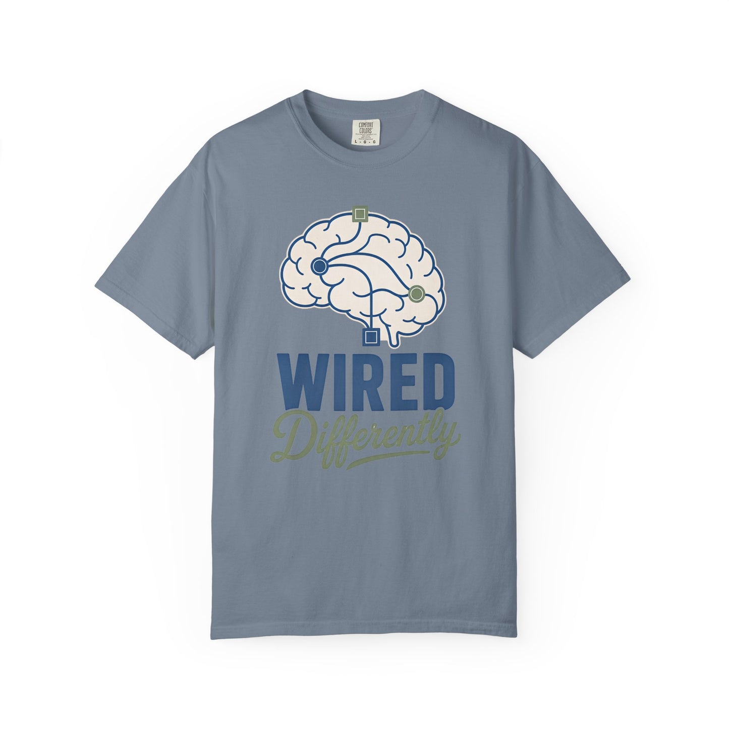 Wired Differently T-Shirt — Brain Graphic Tee for Neurodivergent Pride image