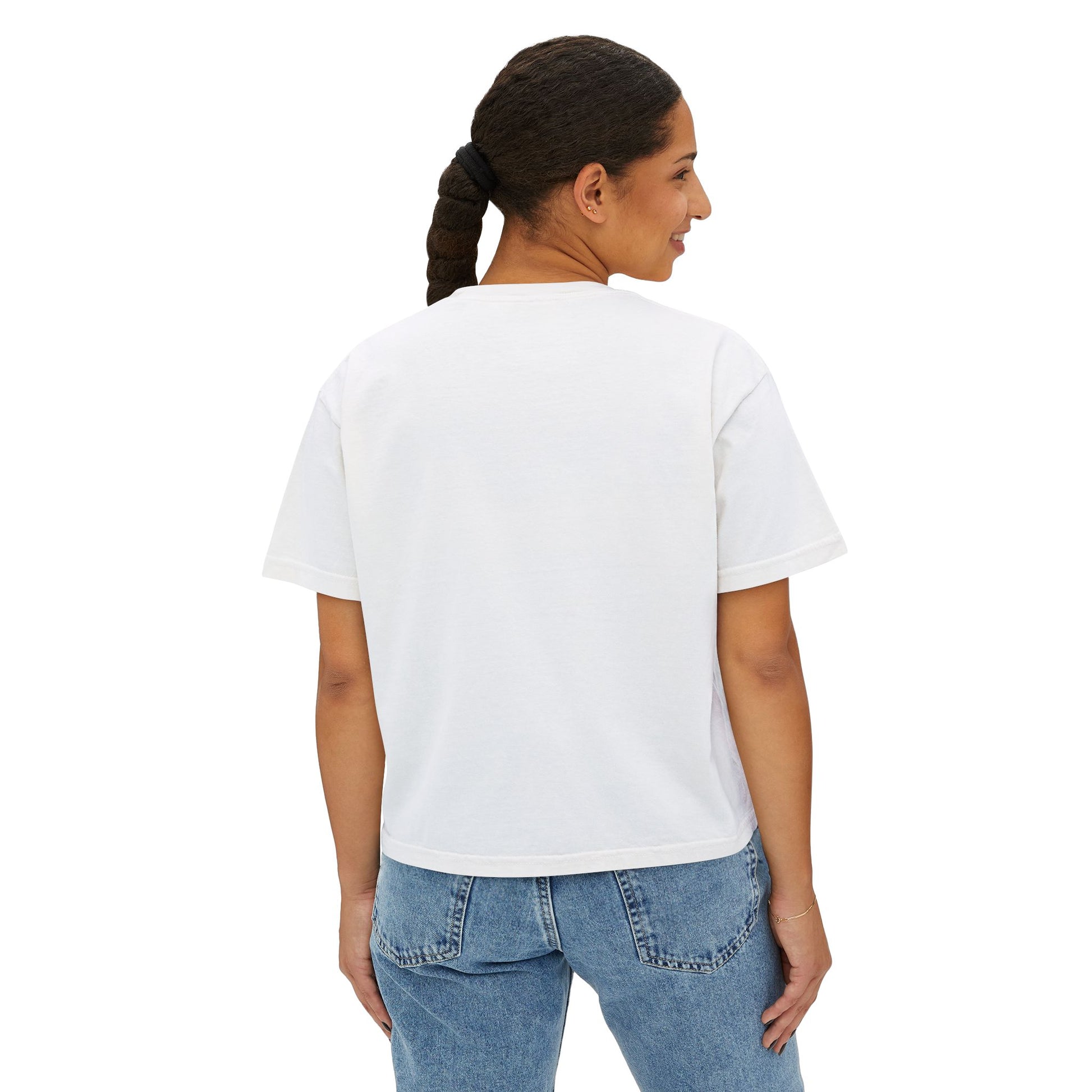 Same Shirt Different Day Boxy Tee — Womens Casual Graphic Tee image 3