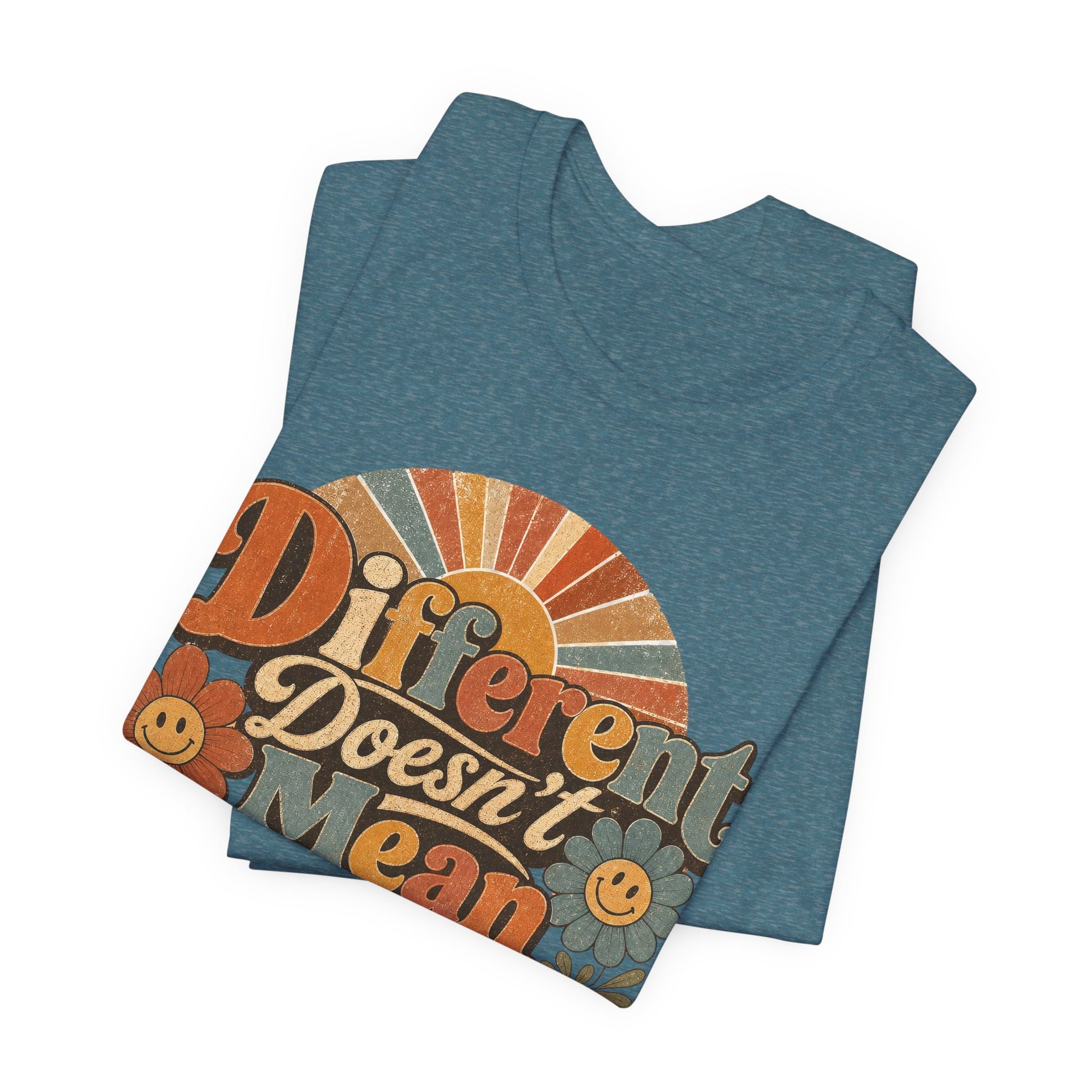 Different Doesn't Mean Less Retro Graphic Tee image 21